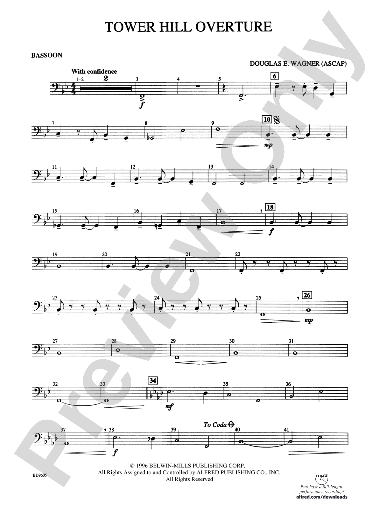 Tower Hill Overture: Bassoon