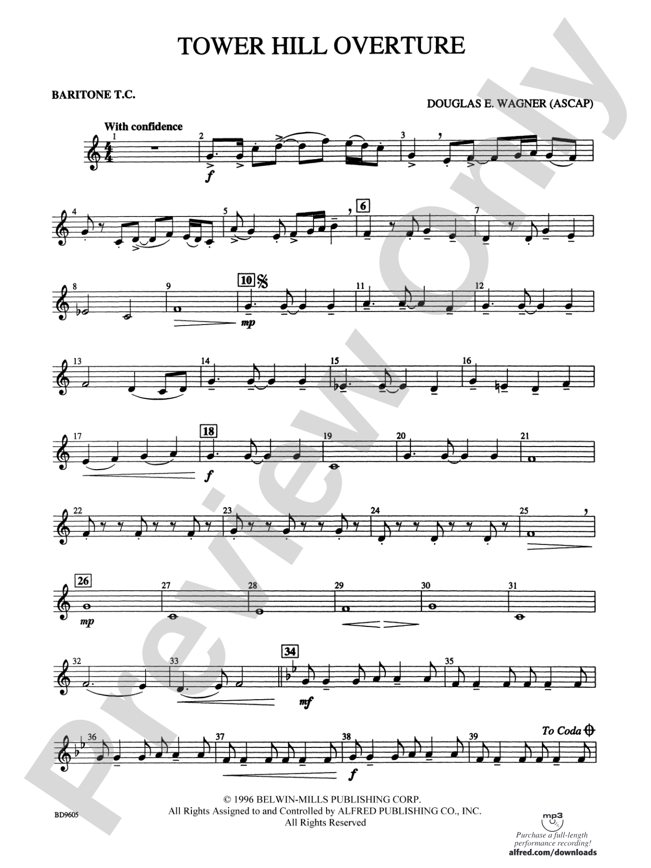 Tower Hill Overture: Baritone T.C.