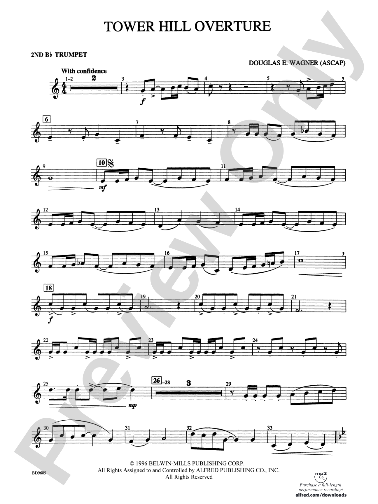 Tower Hill Overture: 2nd B-flat Trumpet