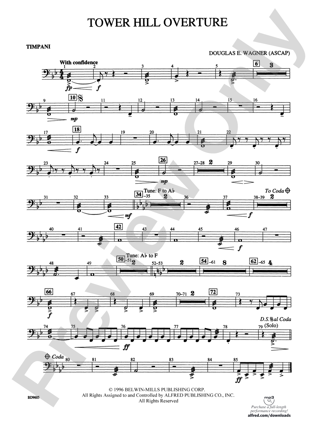 Tower Hill Overture: Timpani