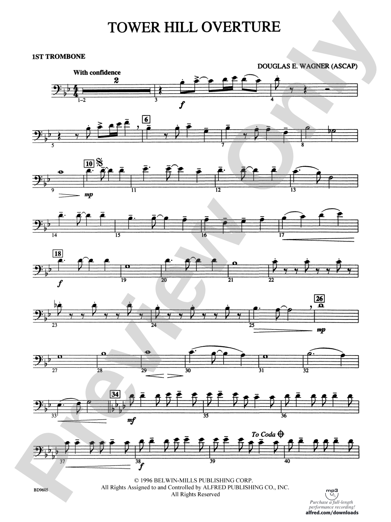 Tower Hill Overture: 1st Trombone