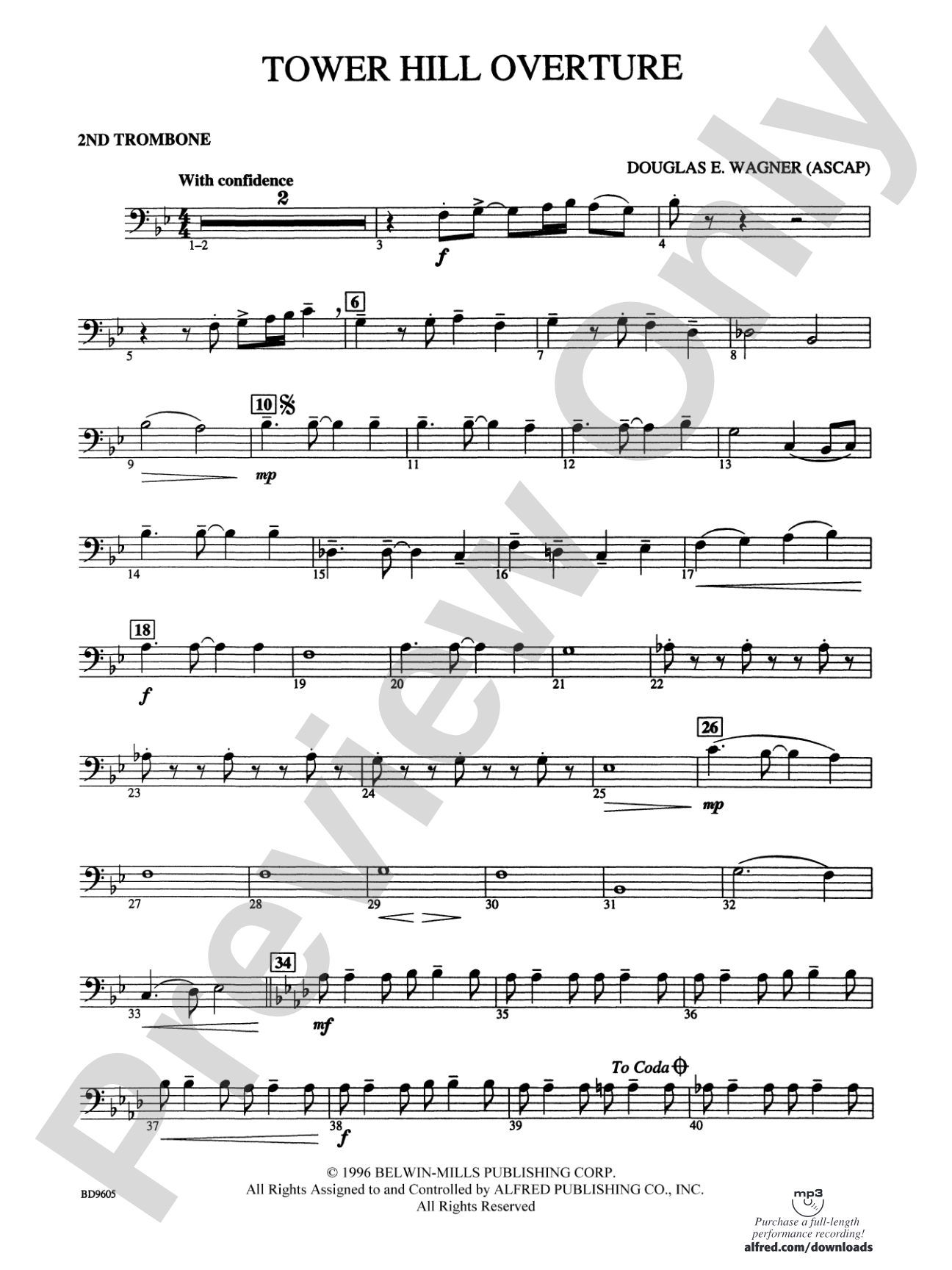 Tower Hill Overture: 2nd Trombone
