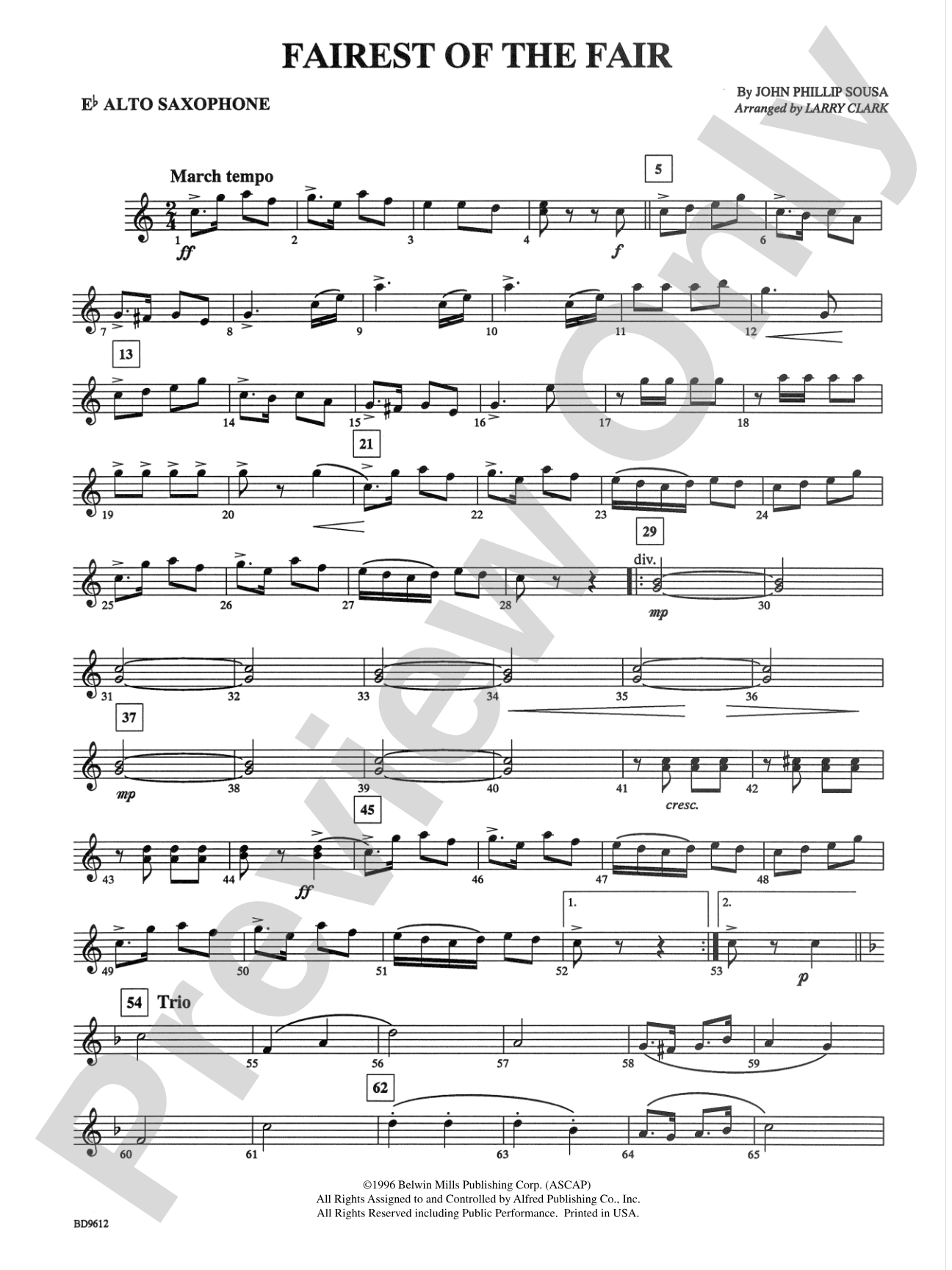 The Fairest of the Fair: E-flat Alto Saxophone