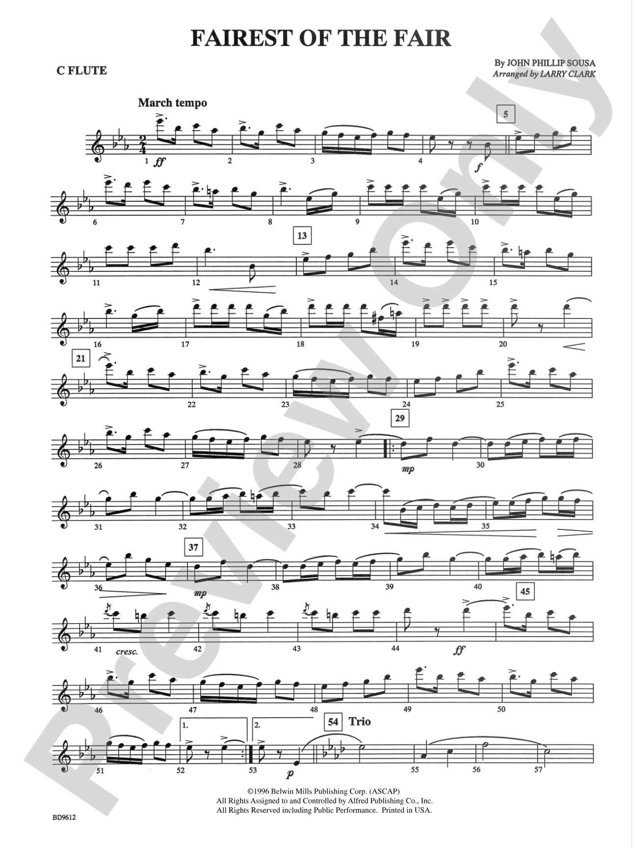 The Fairest of the Fair: Flute