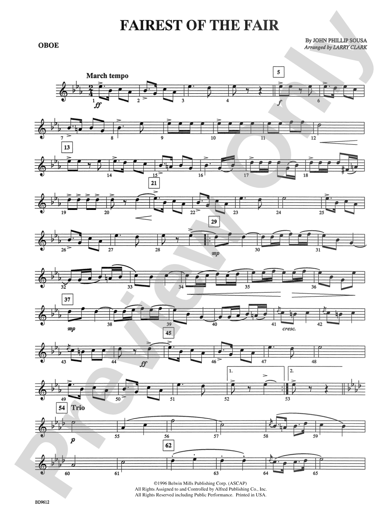 The Fairest of the Fair: Oboe