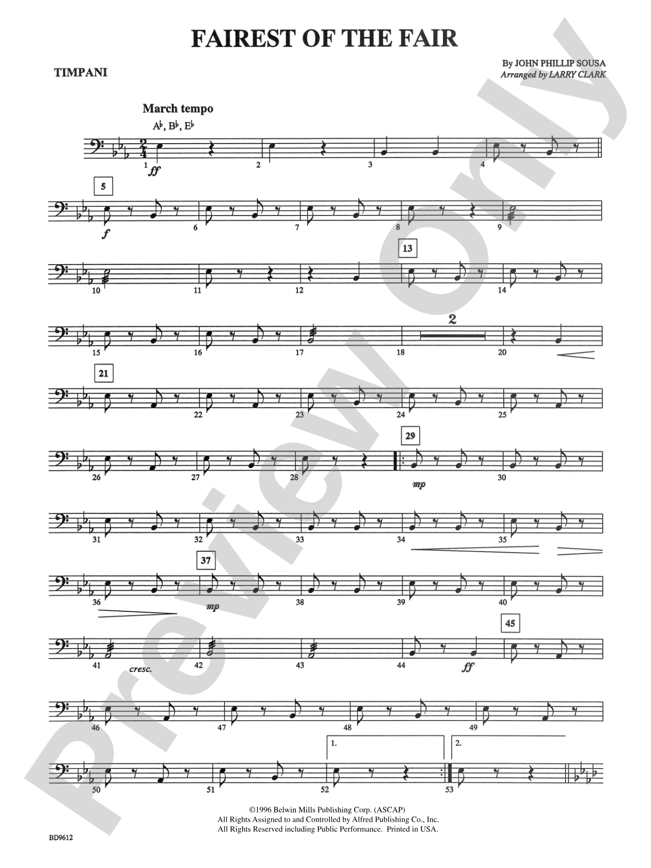 The Fairest of the Fair: Timpani