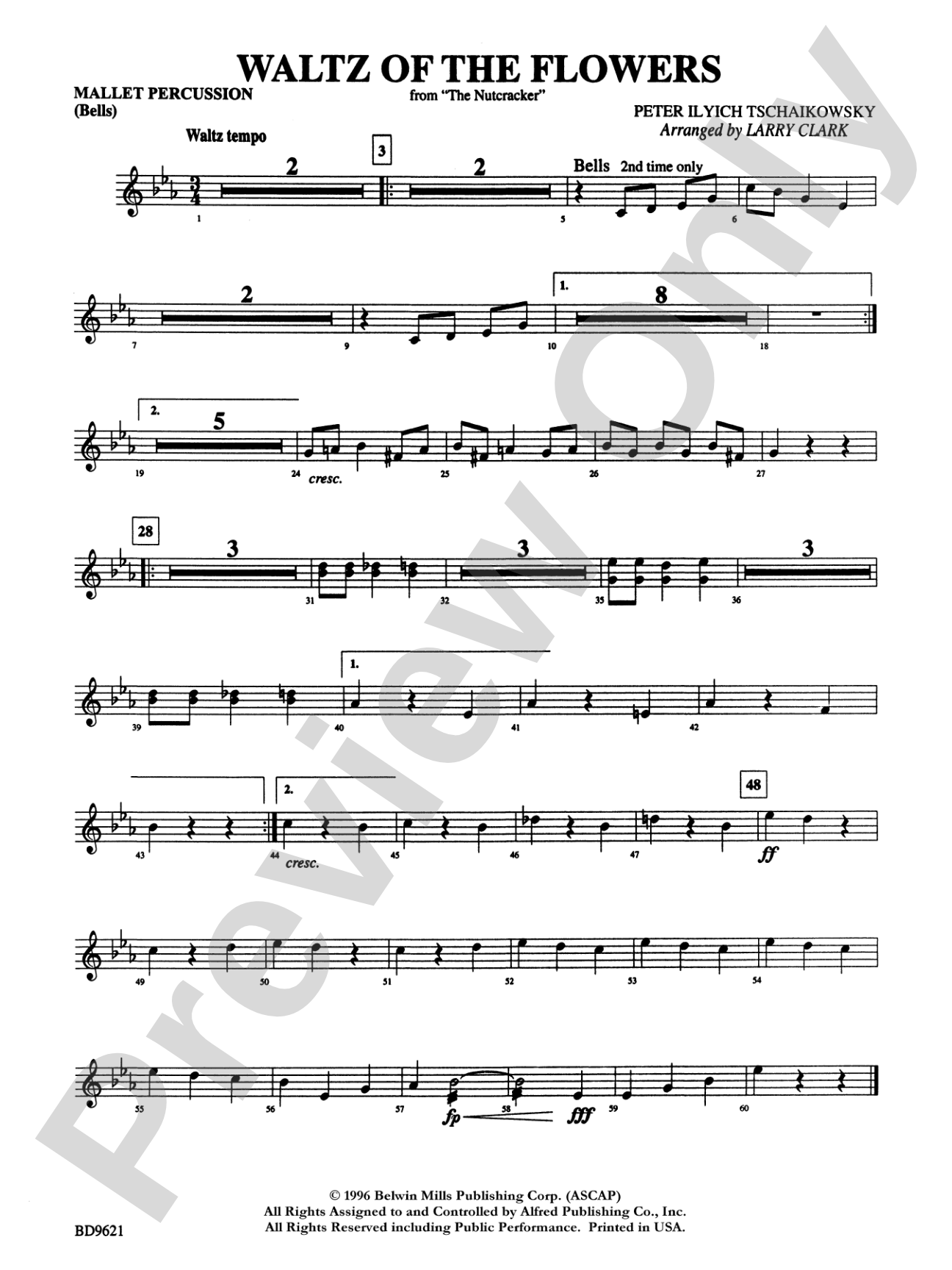Waltz of the Flowers (from The Nutcracker Suite): Mallets