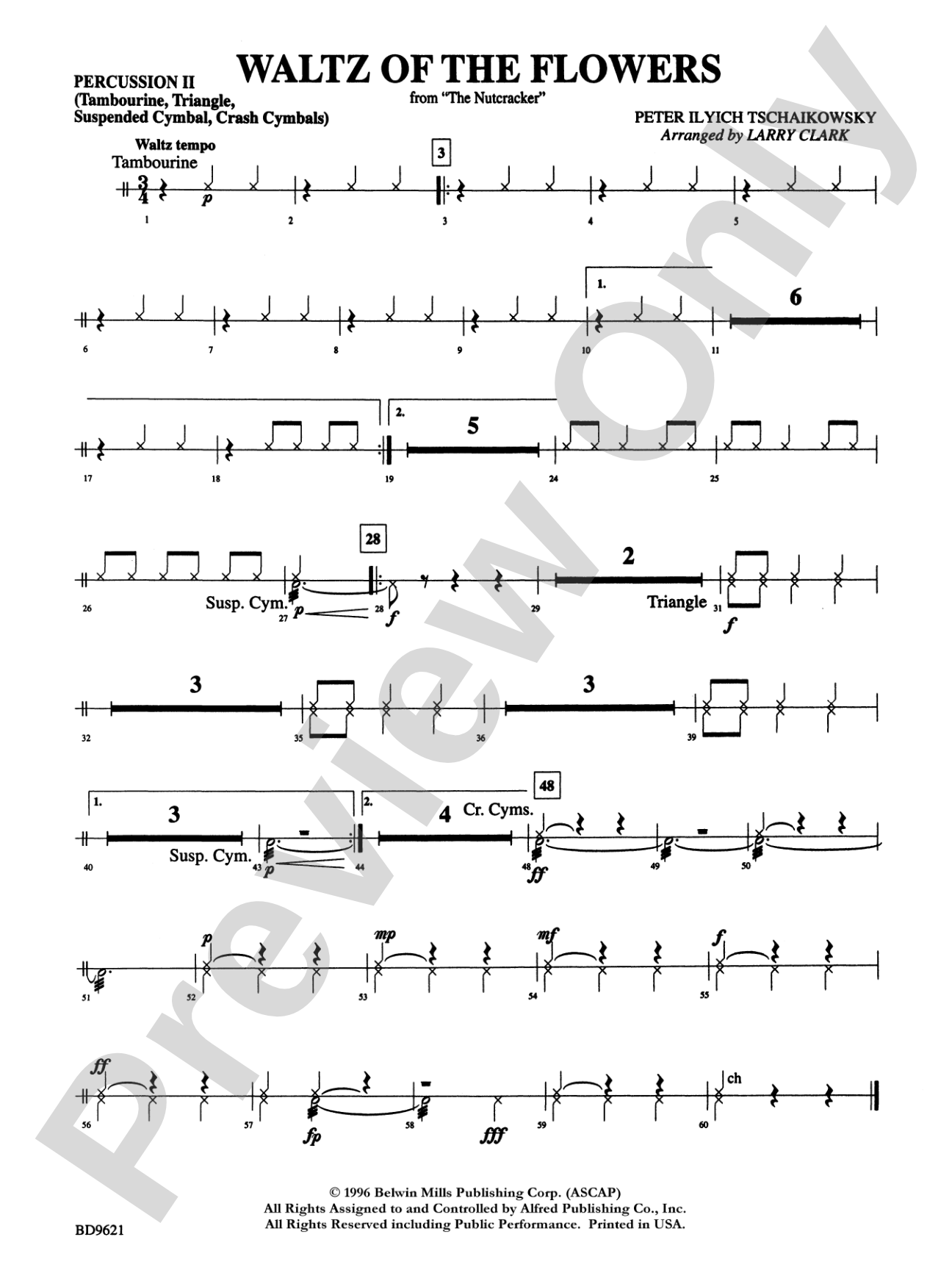 Waltz of the Flowers (from The Nutcracker Suite): 2nd Percussion