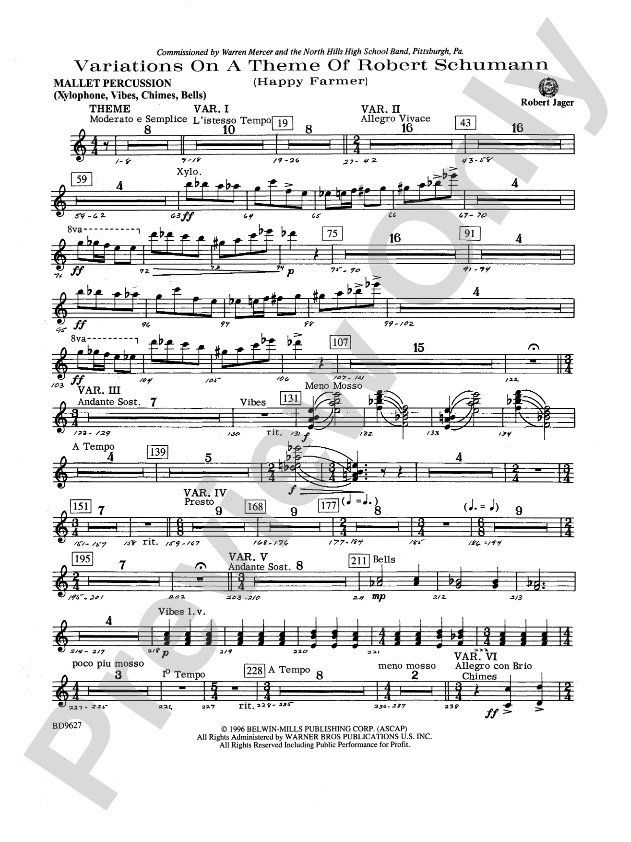 Variations on a Theme of Robert Schumann: Mallets