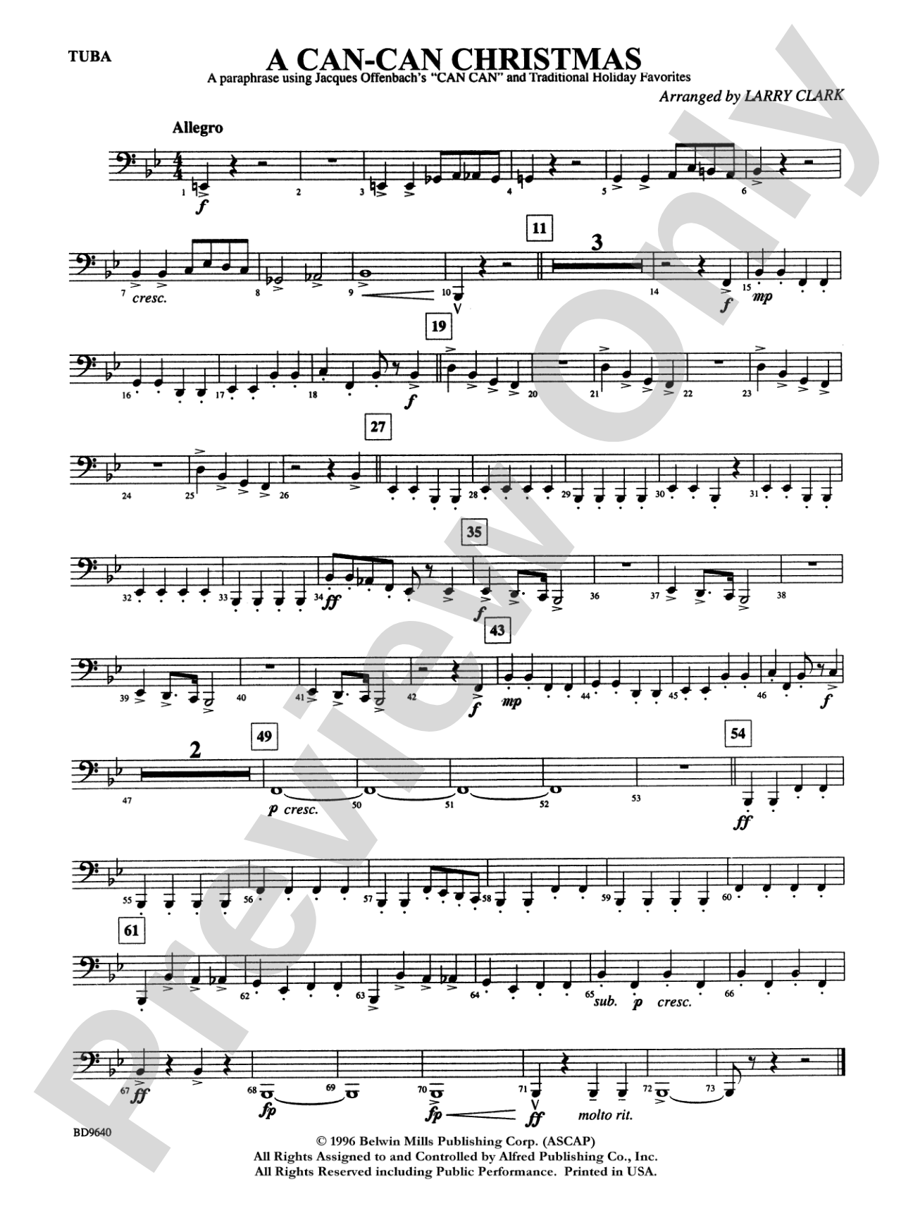 A "Can Can" Christmas: Tuba