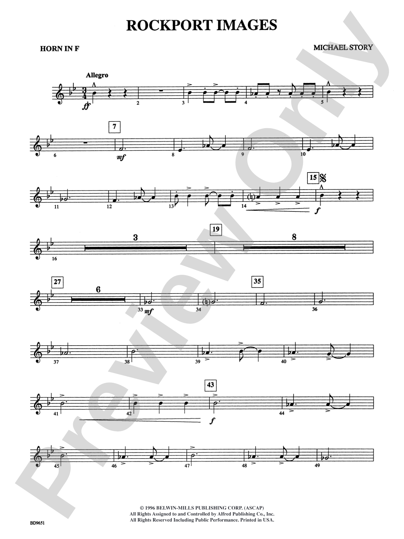 Rockport Images: 1st F Horn