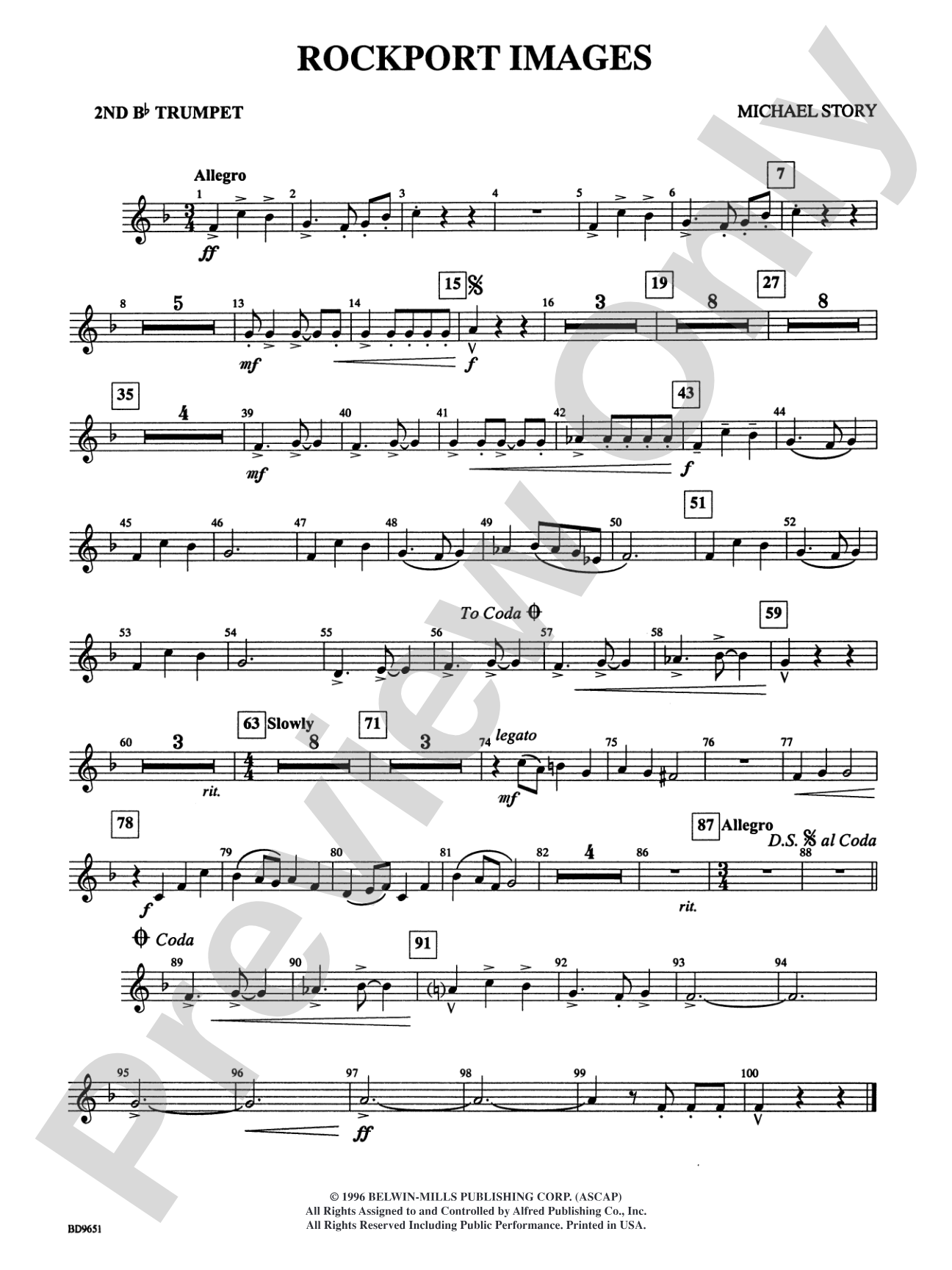 Rockport Images: 2nd B-flat Trumpet