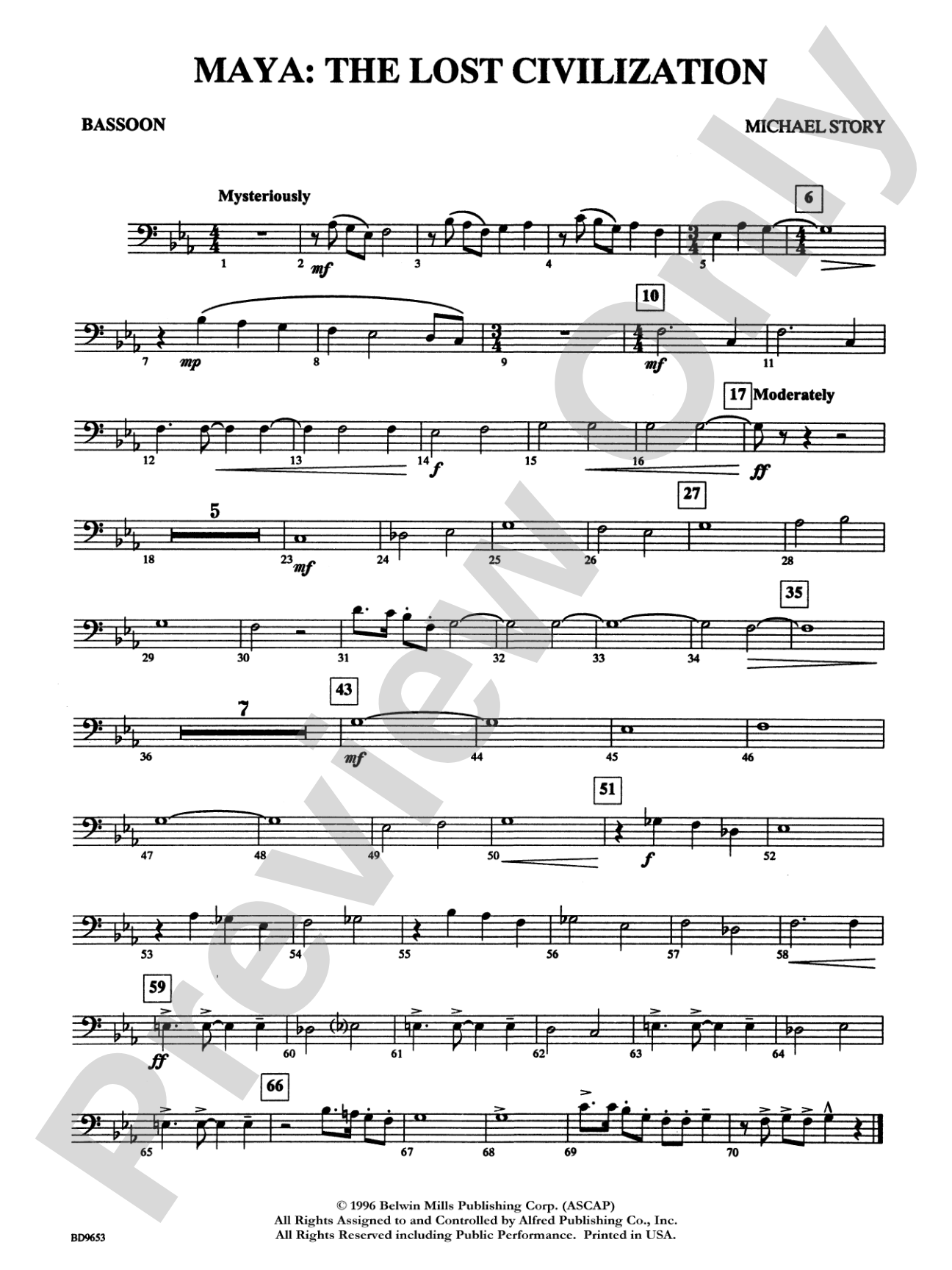 Maya: The Lost Civilization: Bassoon