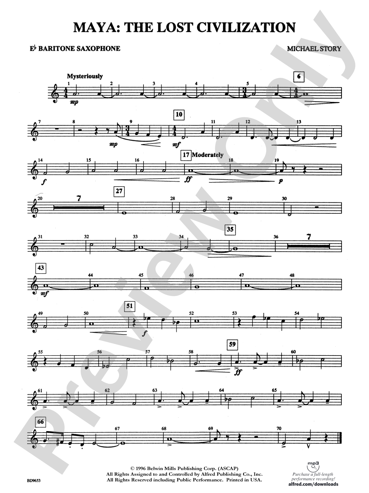 Maya: The Lost Civilization: E-flat Baritone Saxophone