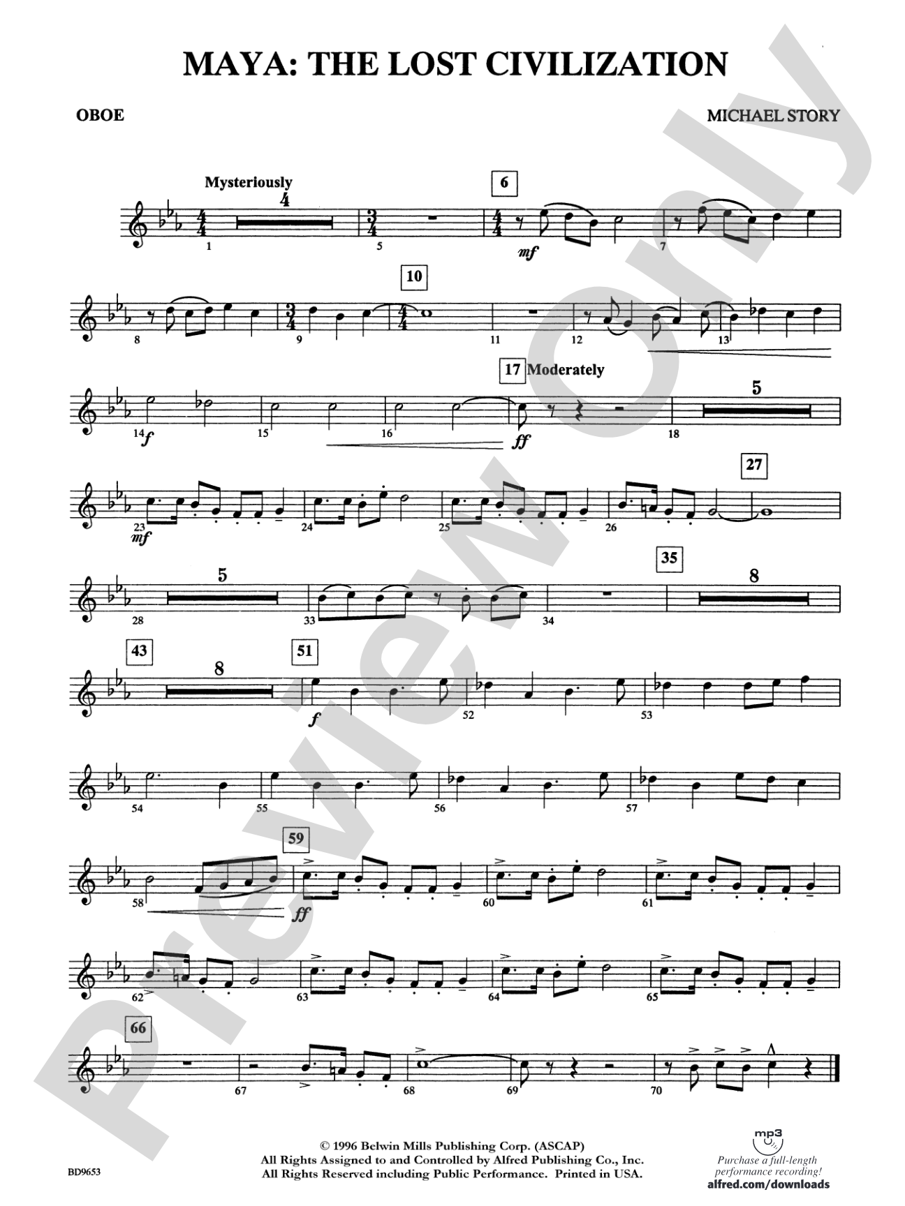 Maya: The Lost Civilization: Oboe