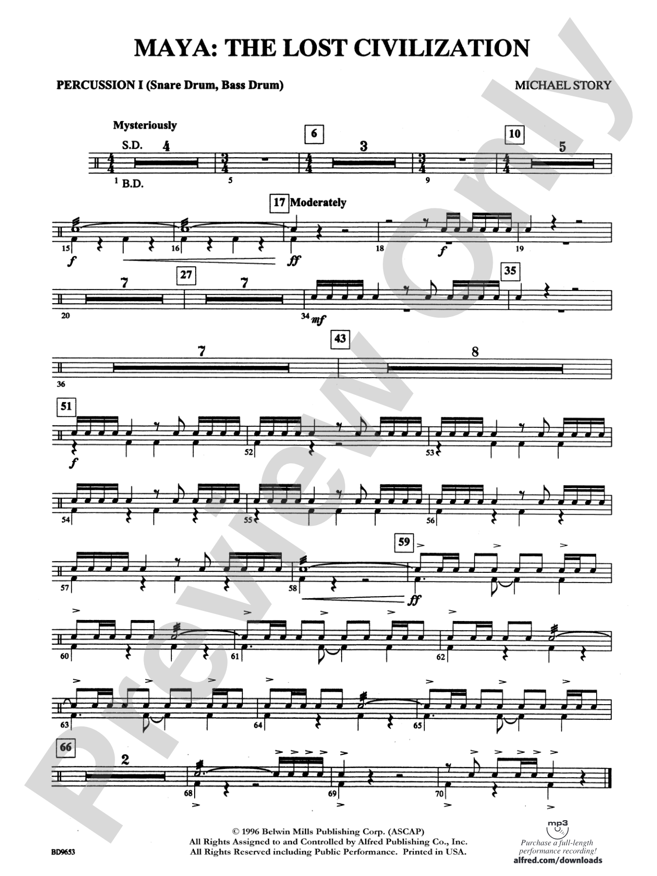 Maya: The Lost Civilization: 1st Percussion