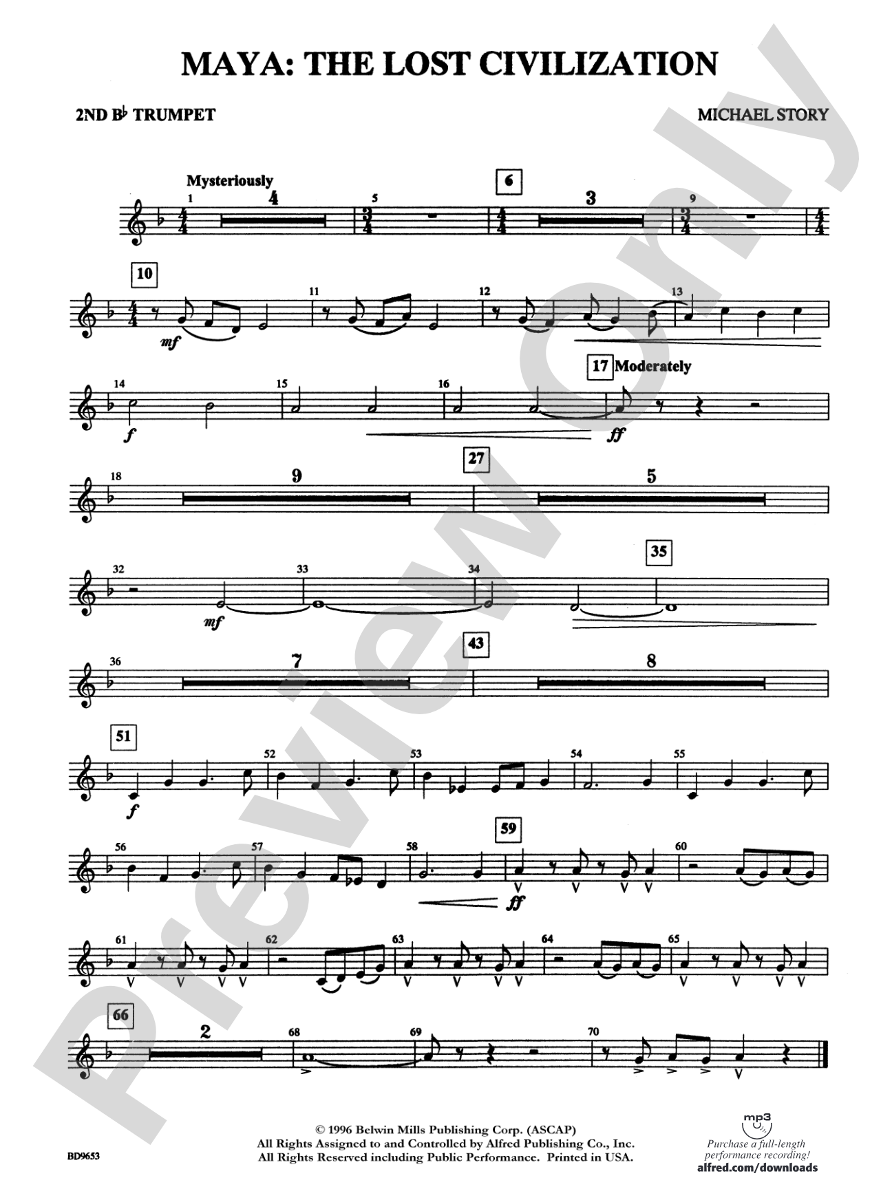 Maya: The Lost Civilization: 2nd B-flat Trumpet