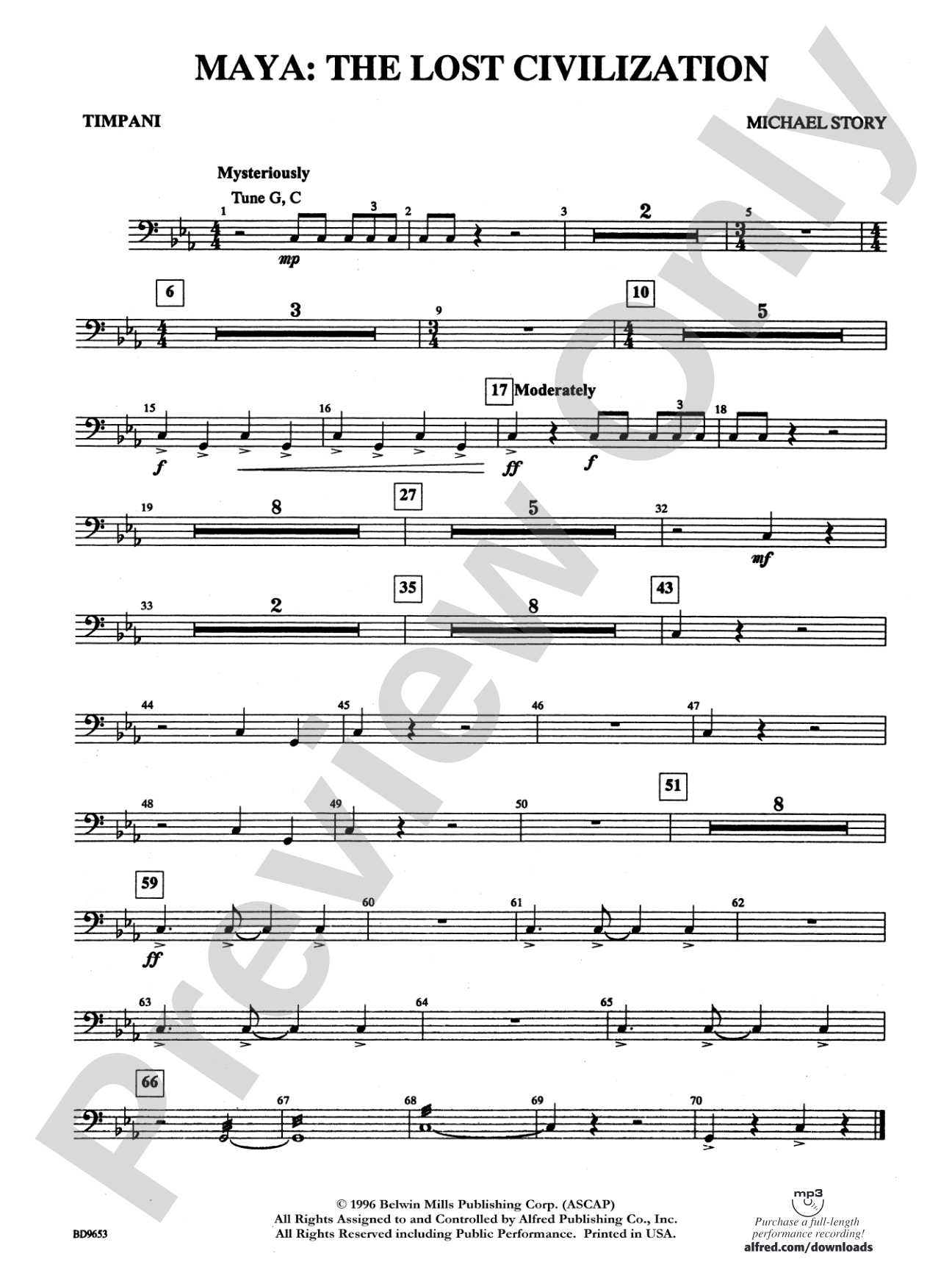 Maya: The Lost Civilization: Timpani