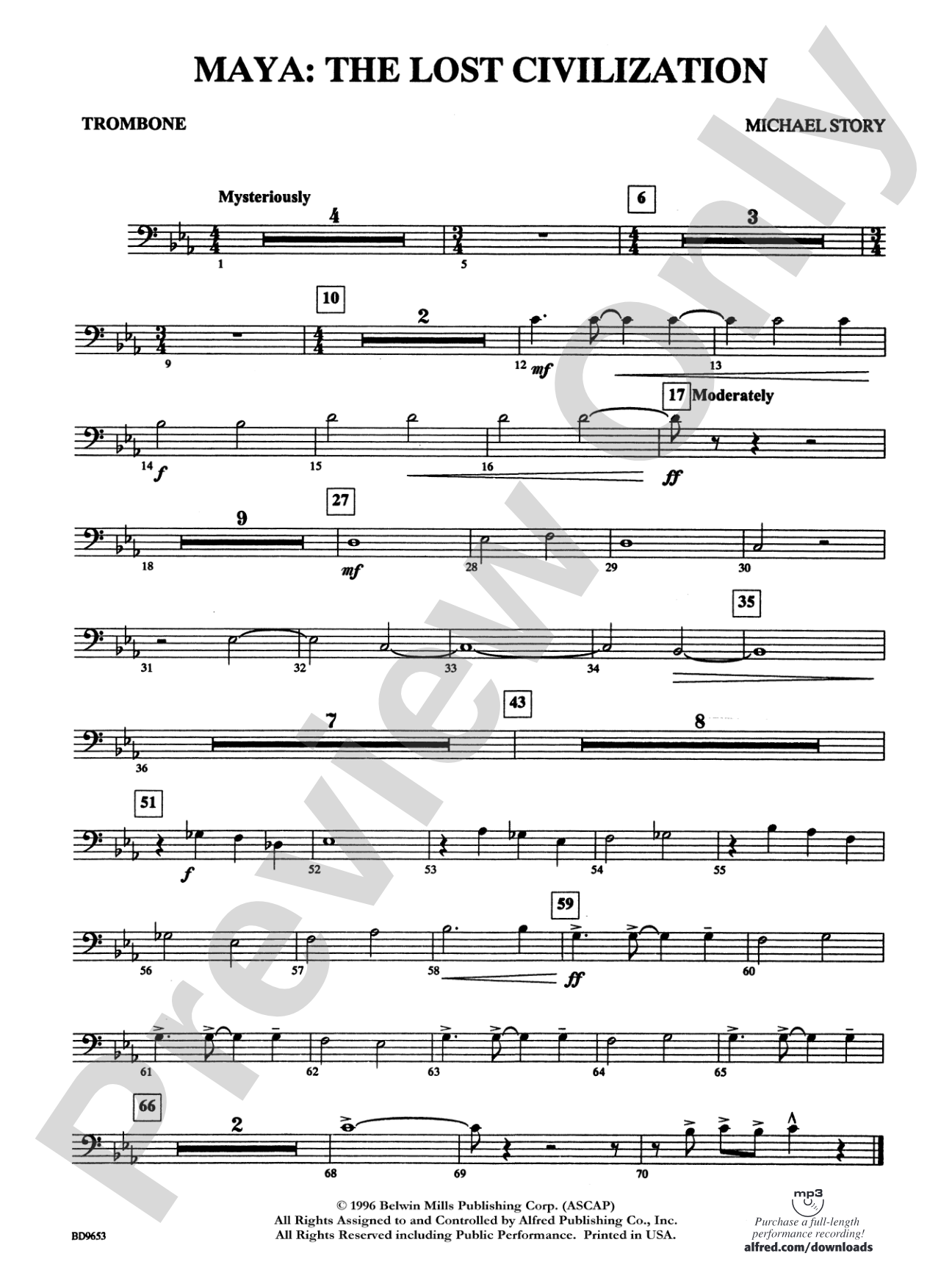 Maya: The Lost Civilization: 1st Trombone