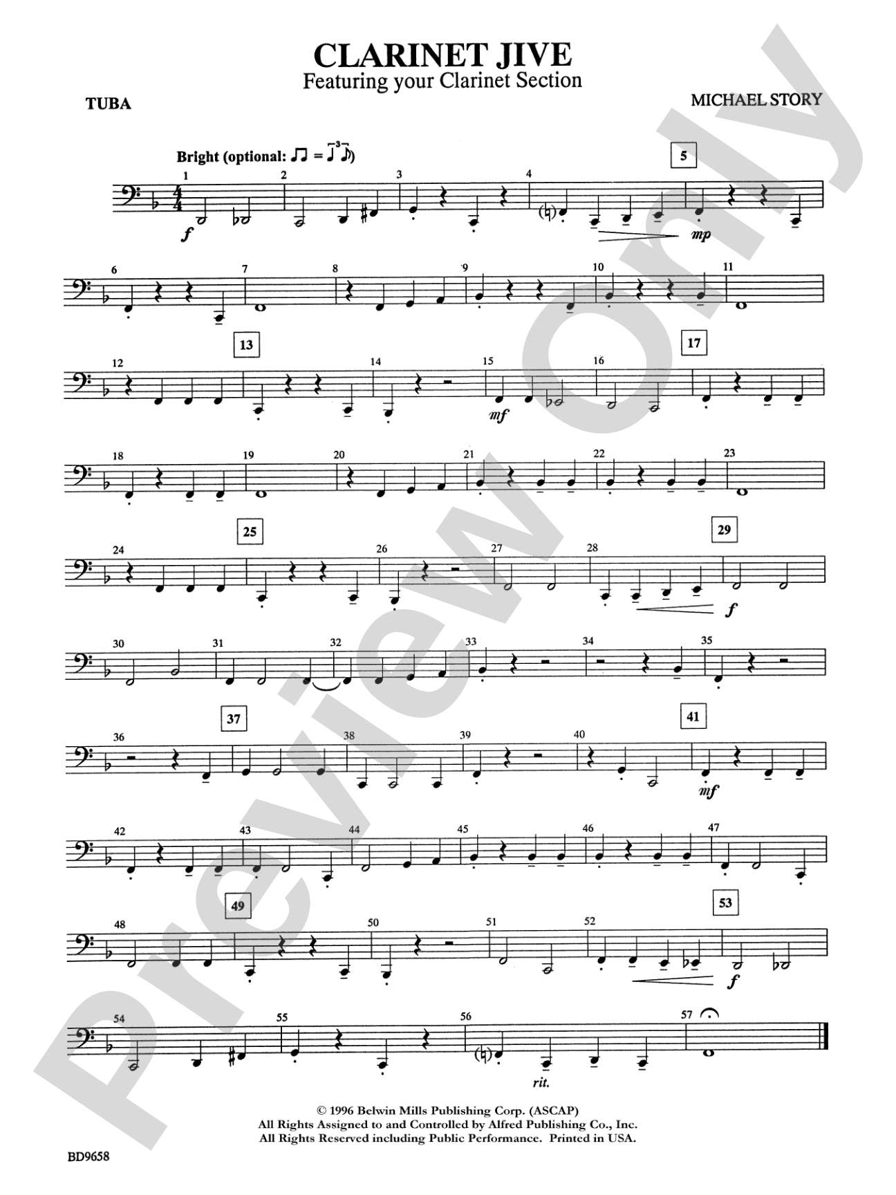 Clarinet Jive: Tuba