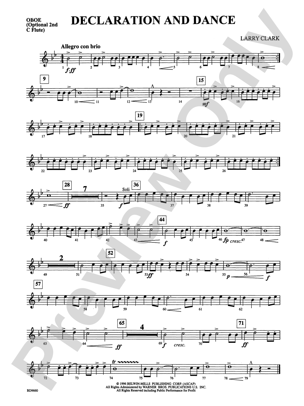 Declaration and Dance: Oboe