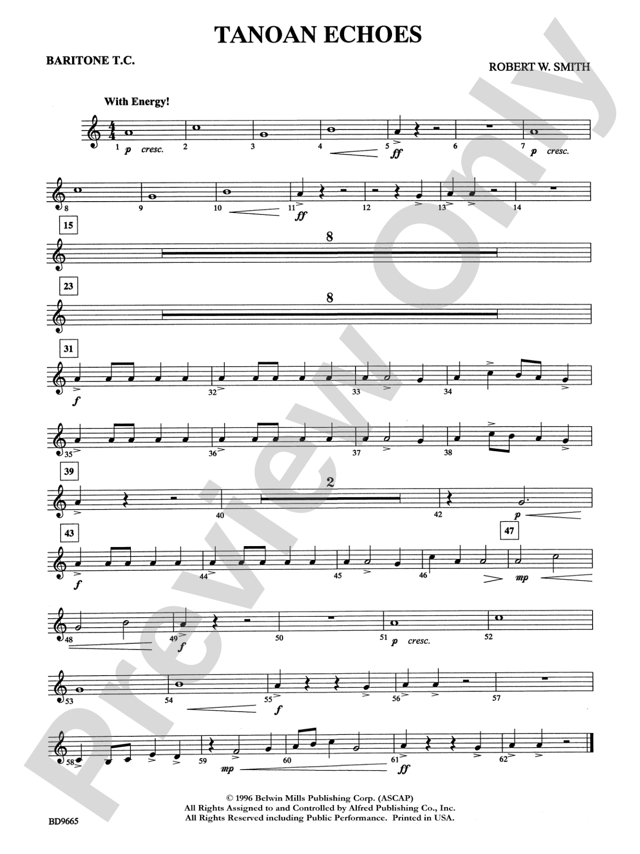 Tanoan Echoes: Baritone T.C.