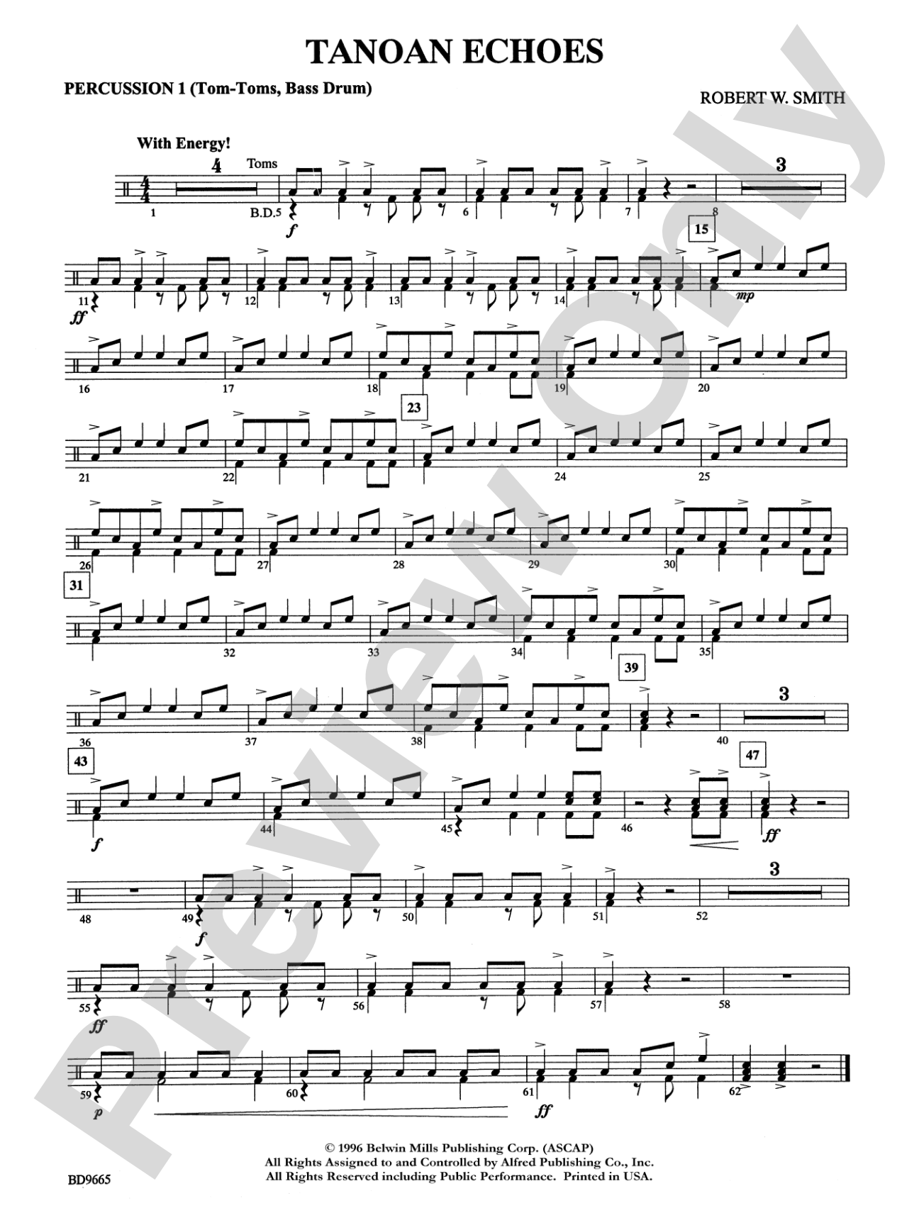 Tanoan Echoes: 1st Percussion