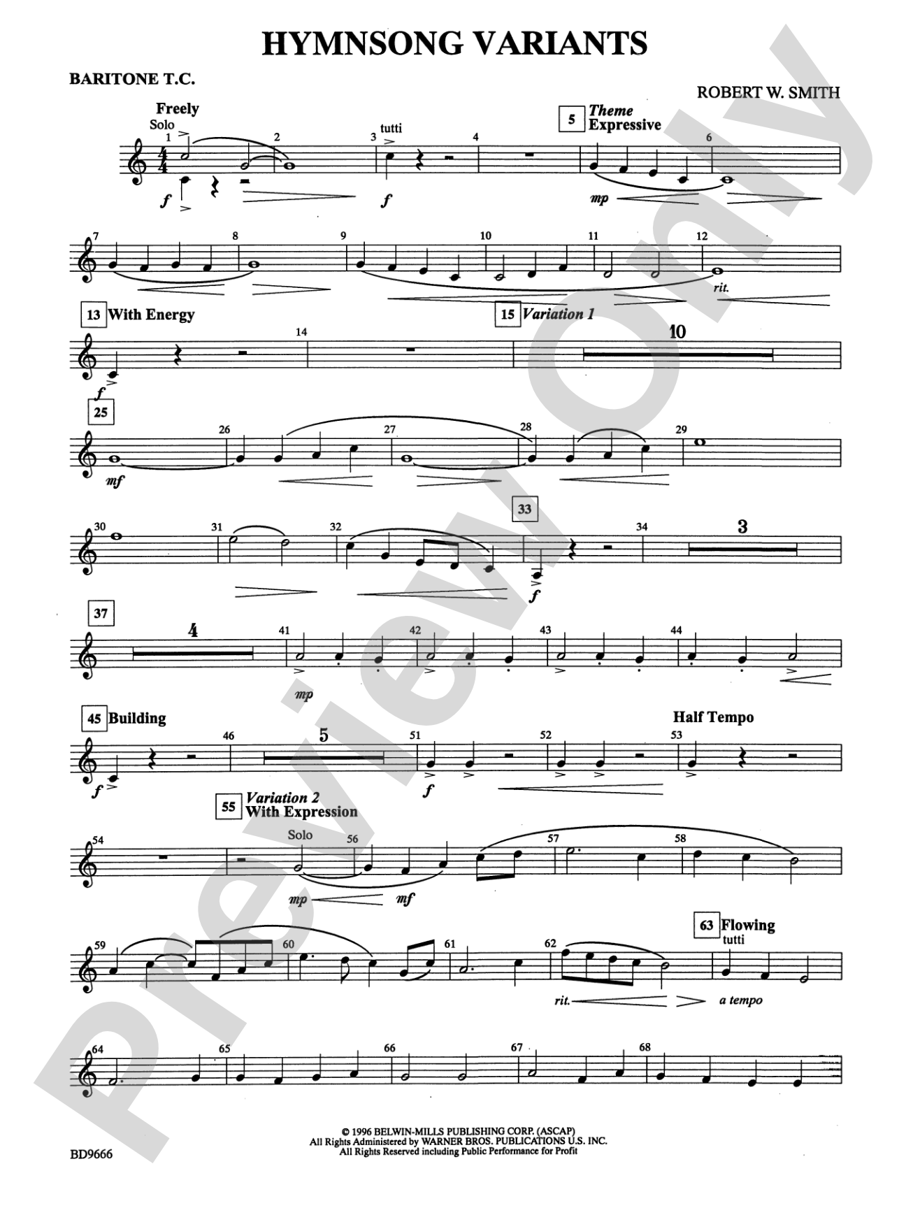 Hymnsong Variants: Baritone T.C.