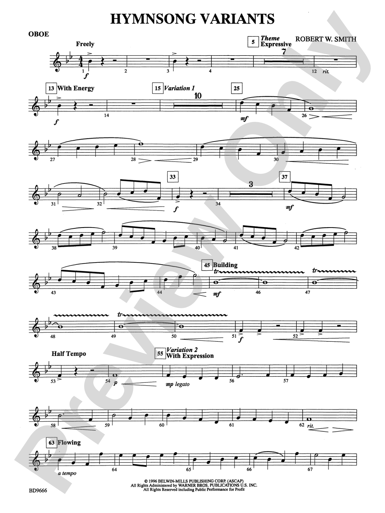 Hymnsong Variants: Oboe