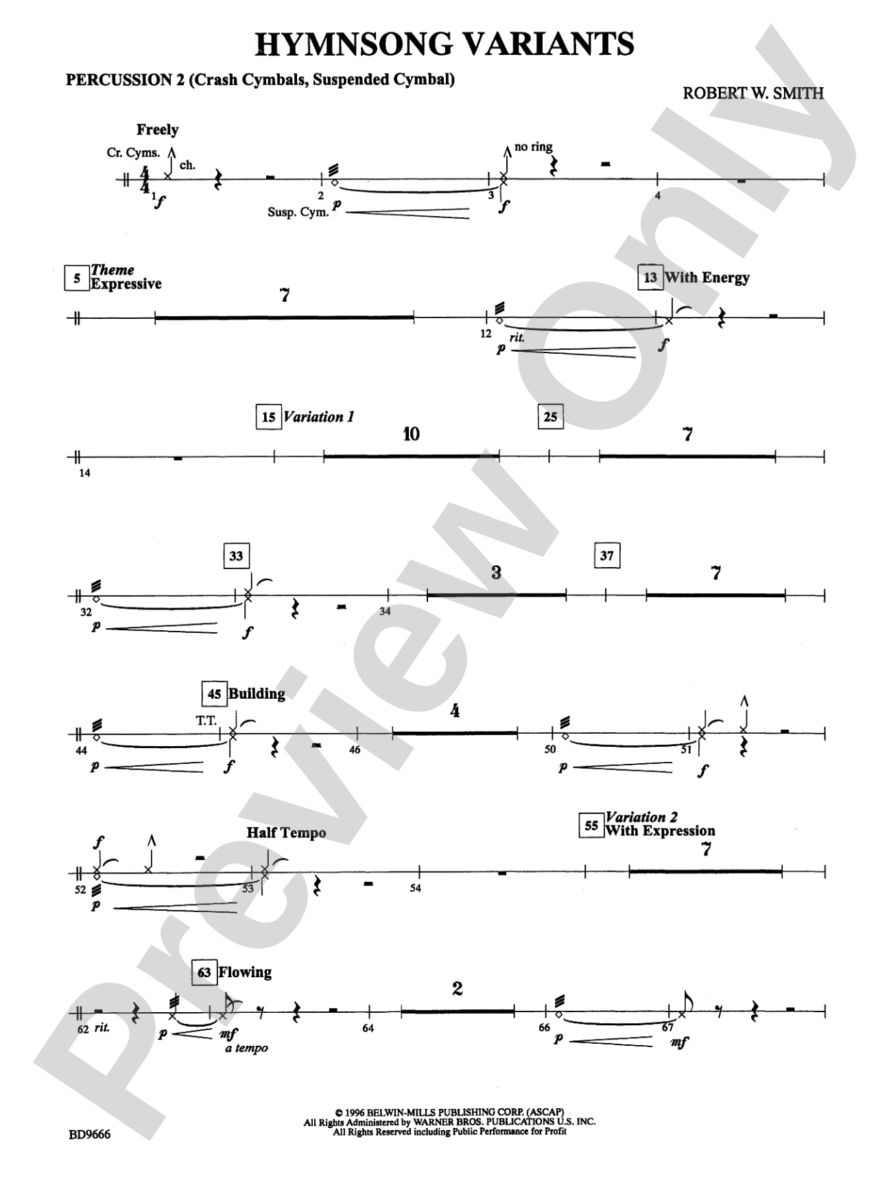 Hymnsong Variants: 2nd Percussion