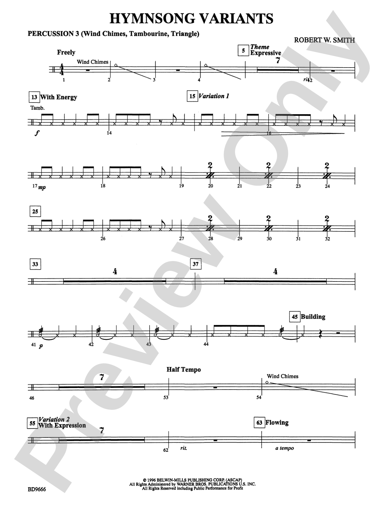 Hymnsong Variants: 3rd Percussion