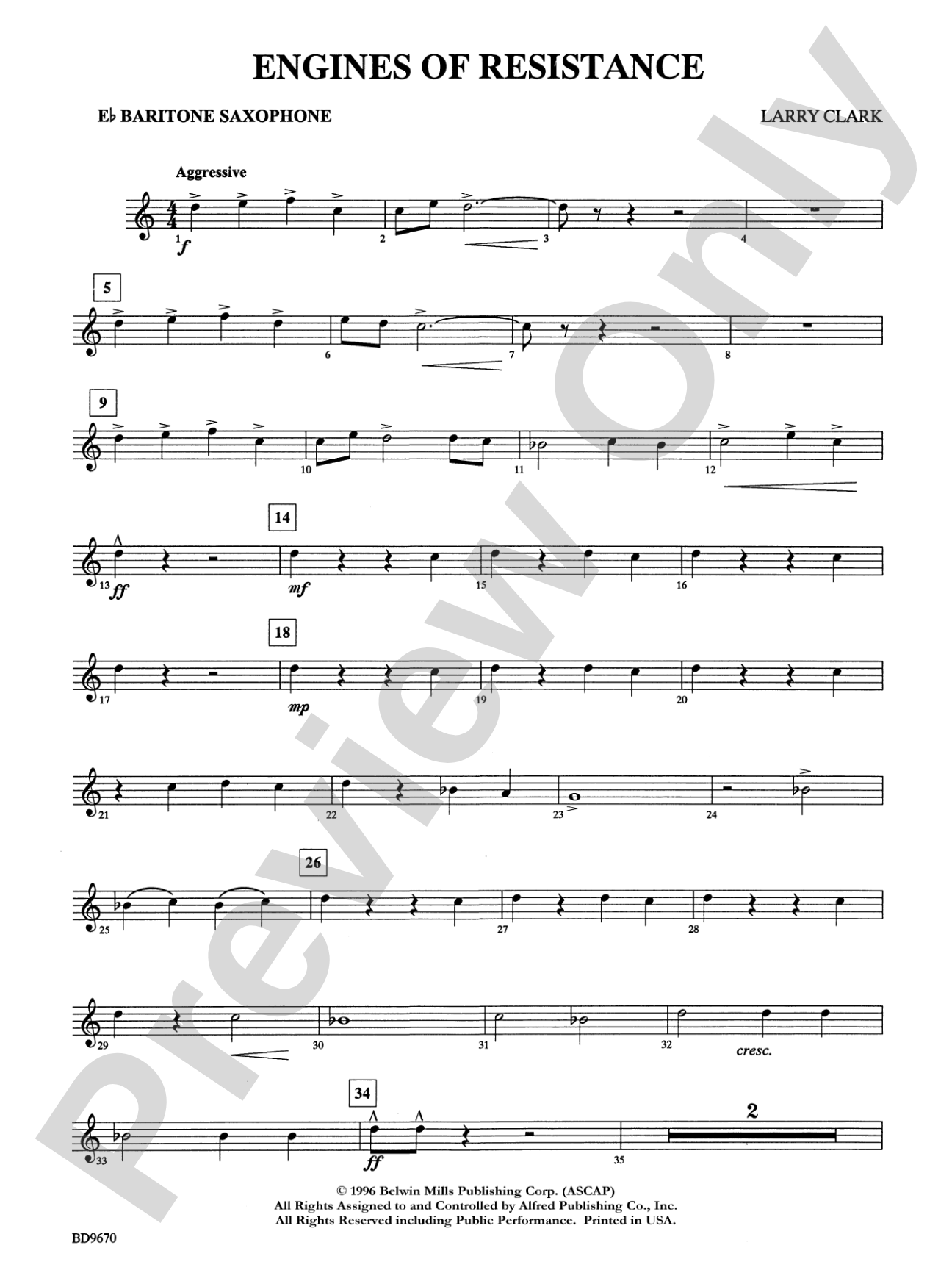 Engines of Resistance: E-flat Baritone Saxophone