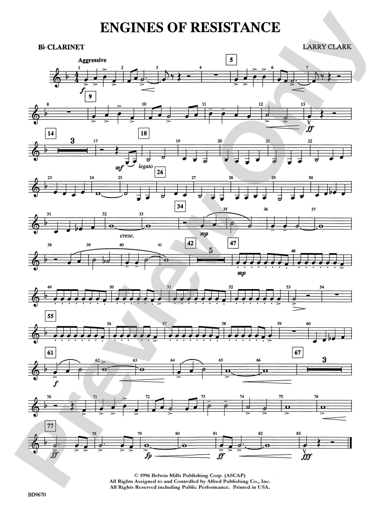 Engines of Resistance: 1st B-flat Clarinet