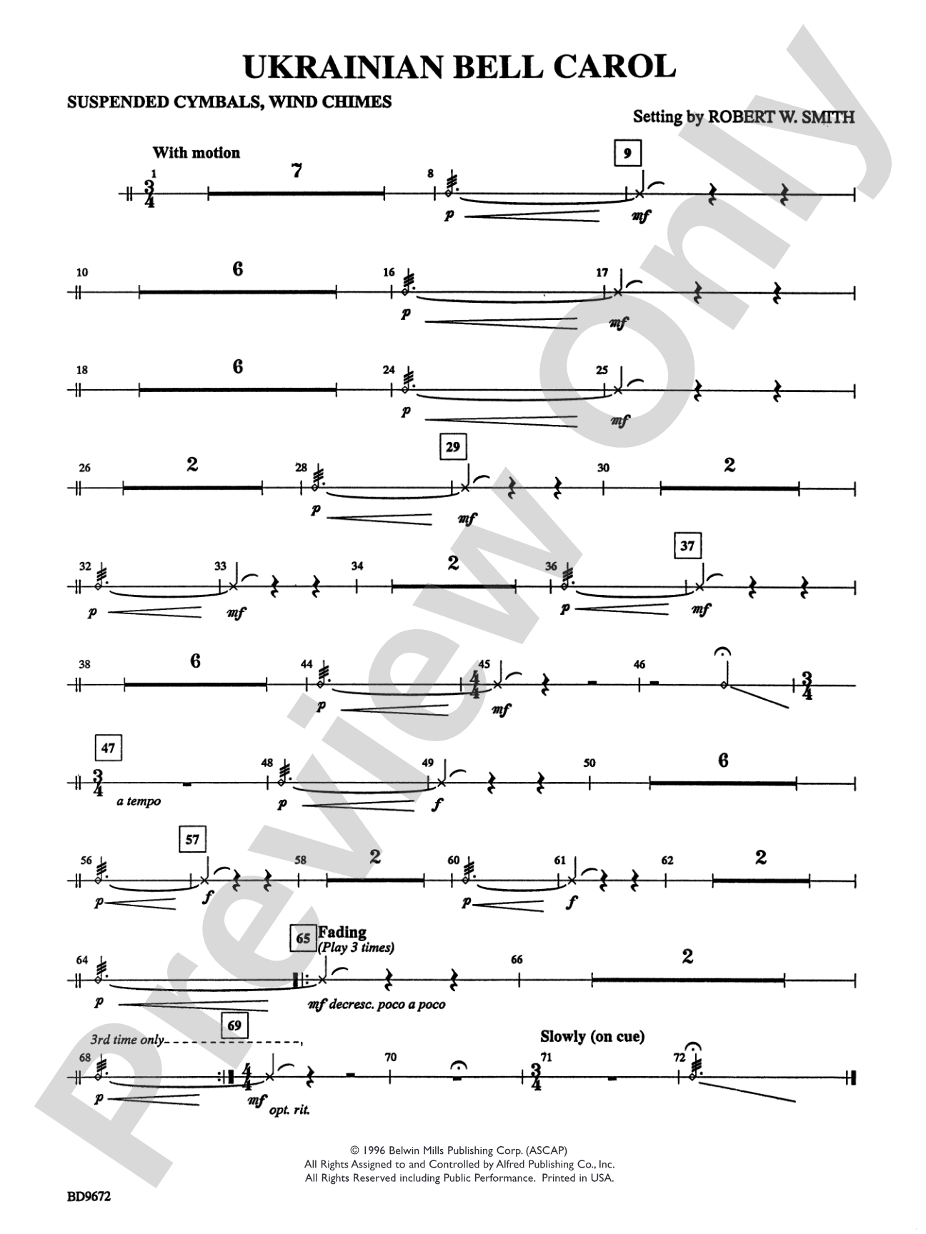 Ukrainian Bell Carol: Cymbals