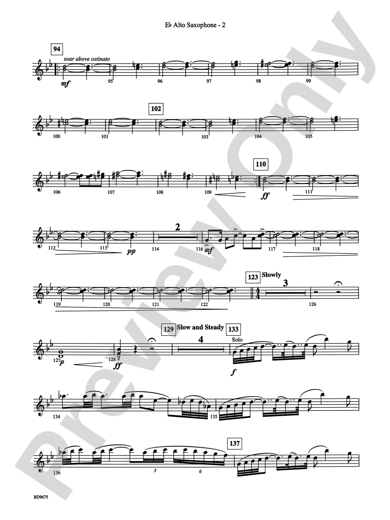 Twelve Seconds to the Moon: E-flat Alto Saxophone