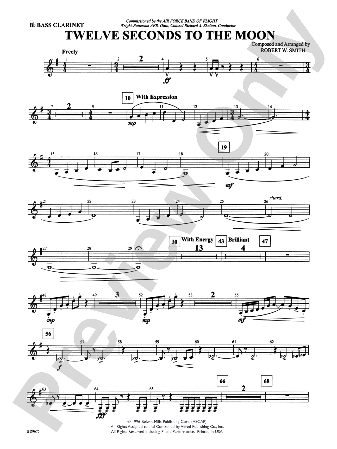 Twelve Seconds to the Moon: B-flat Bass Clarinet