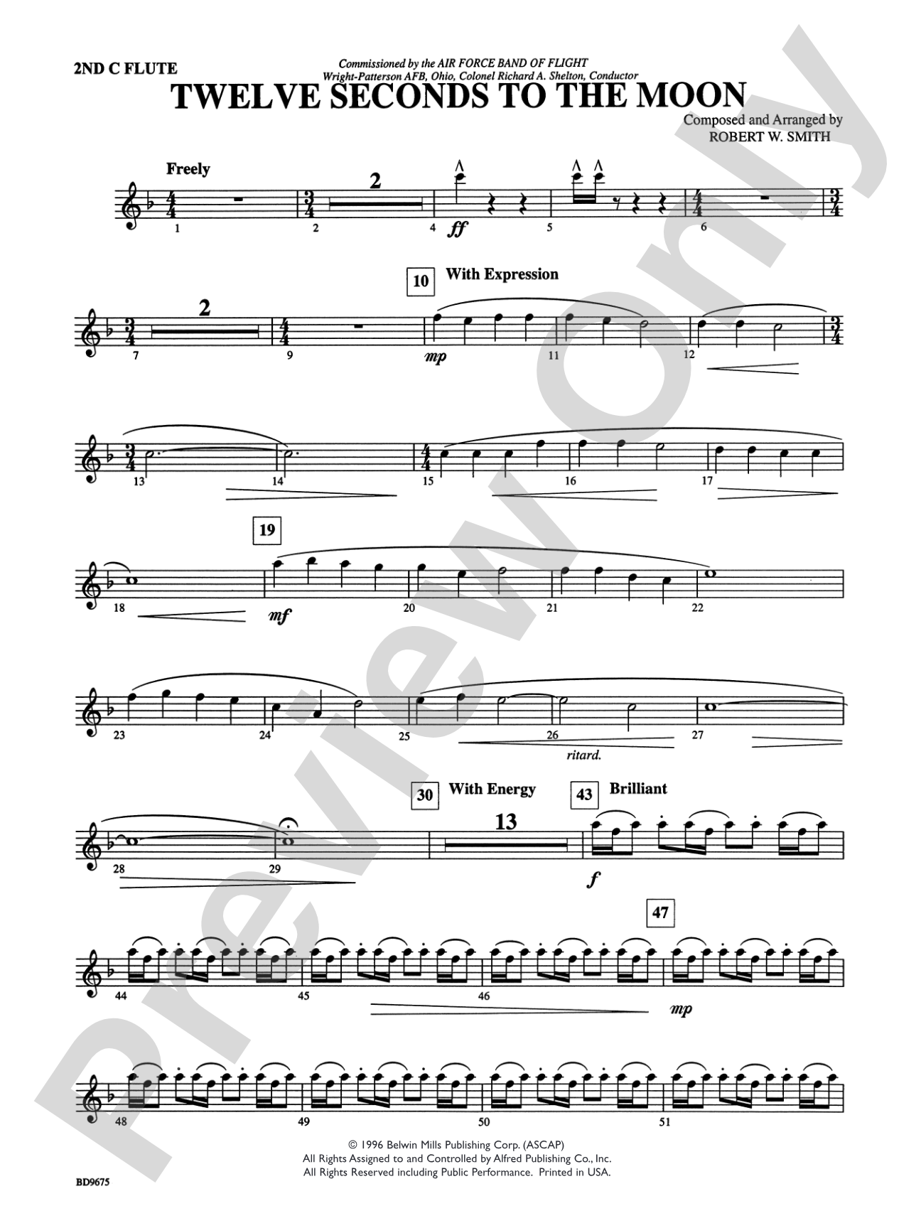 Twelve Seconds to the Moon: 2nd Flute