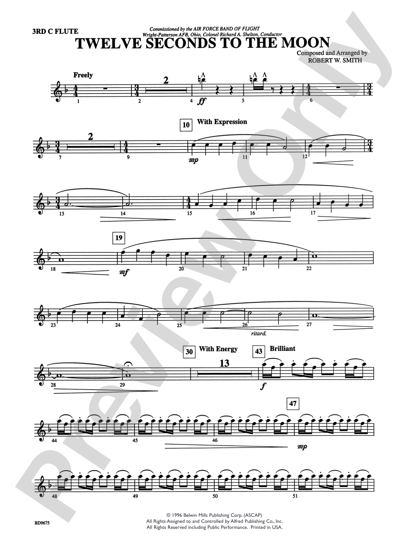 Twelve Seconds to the Moon: 3rd Flute