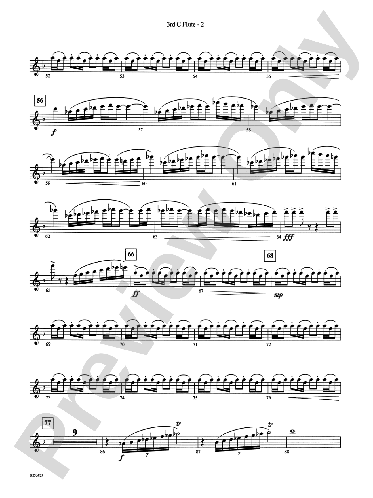 Twelve Seconds to the Moon: 3rd Flute