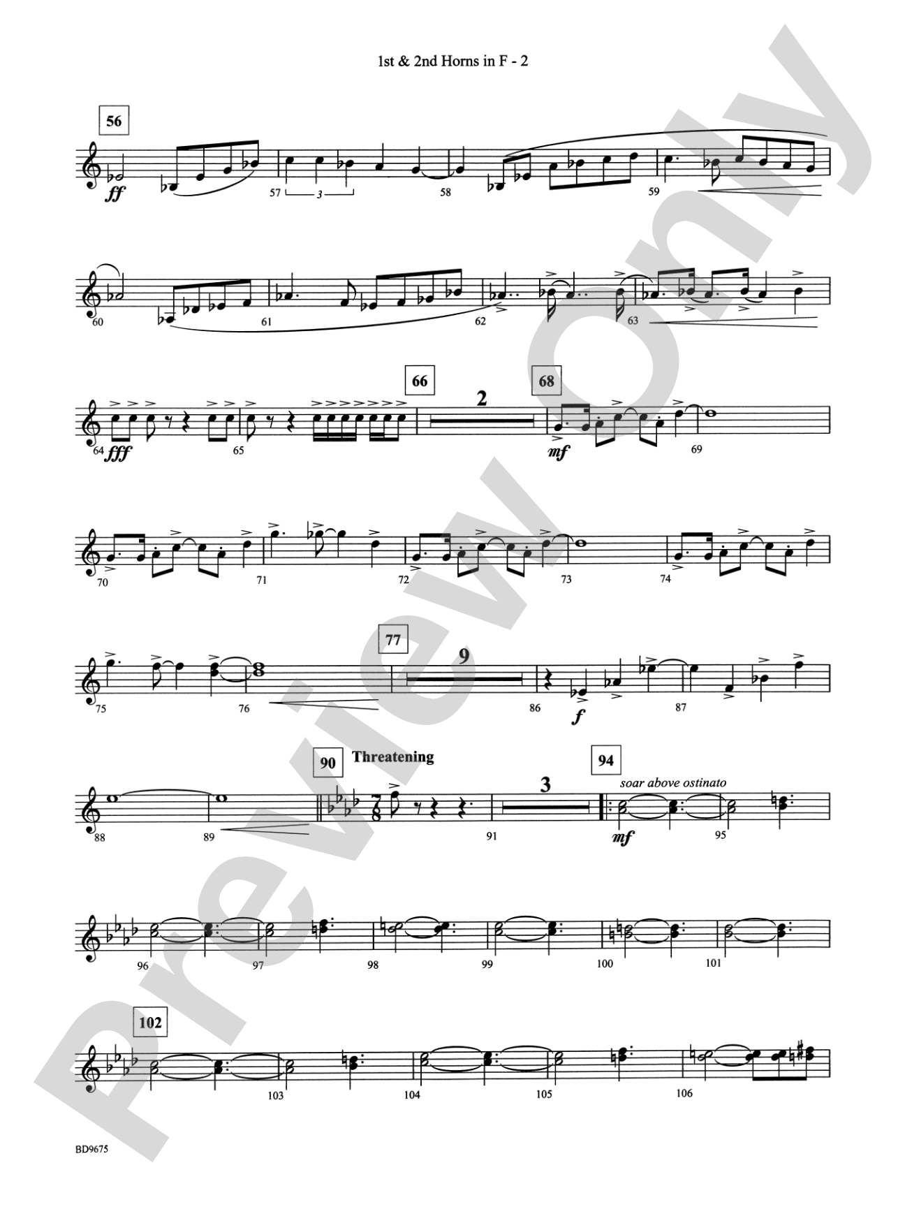 Twelve Seconds to the Moon: 1st & 2nd F Horns