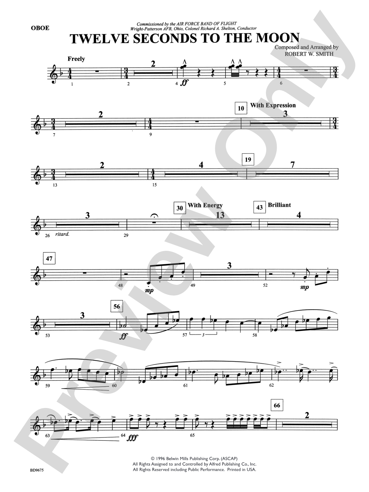 Twelve Seconds to the Moon: Oboe