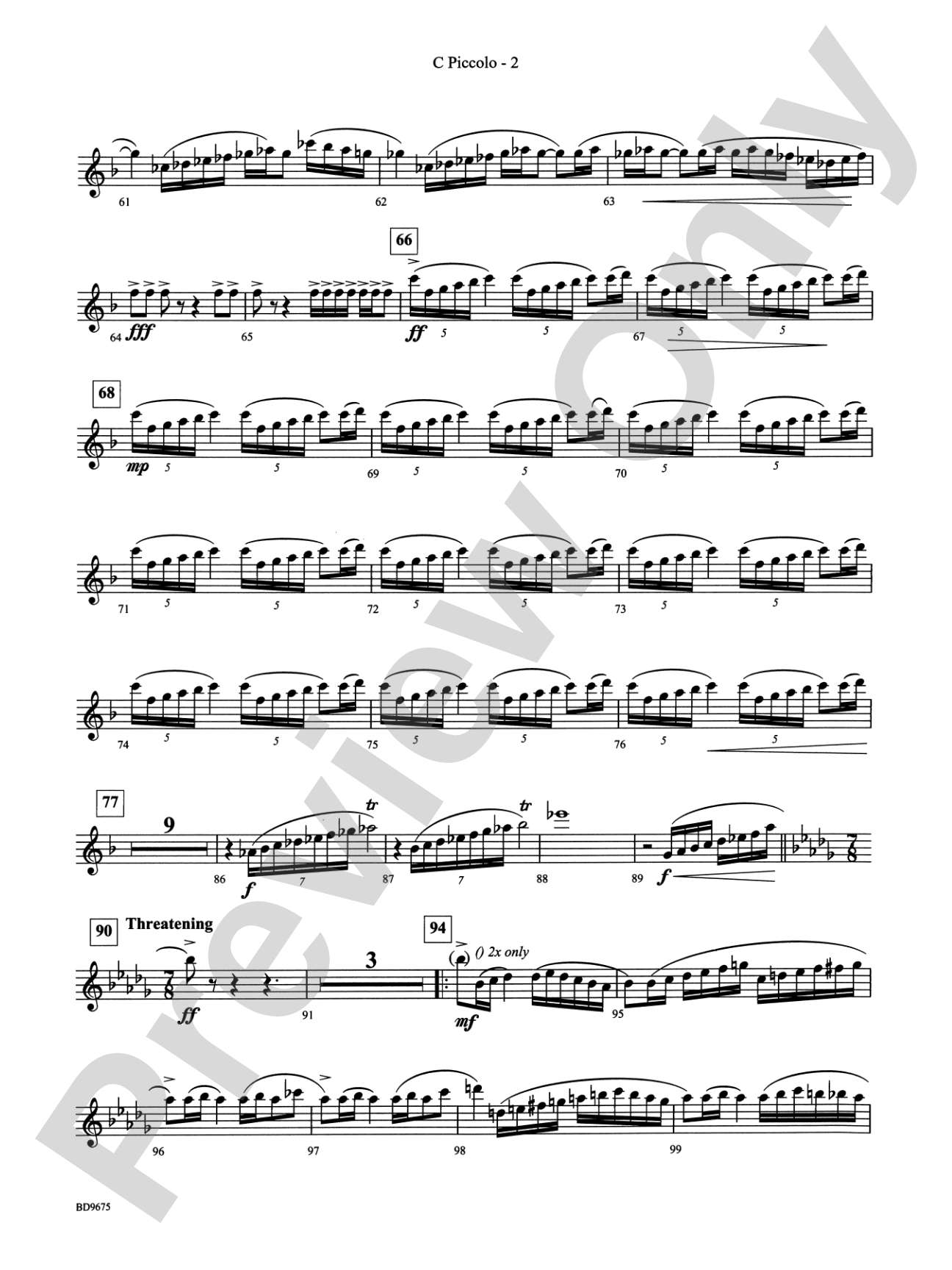 Twelve Seconds to the Moon: Piccolo