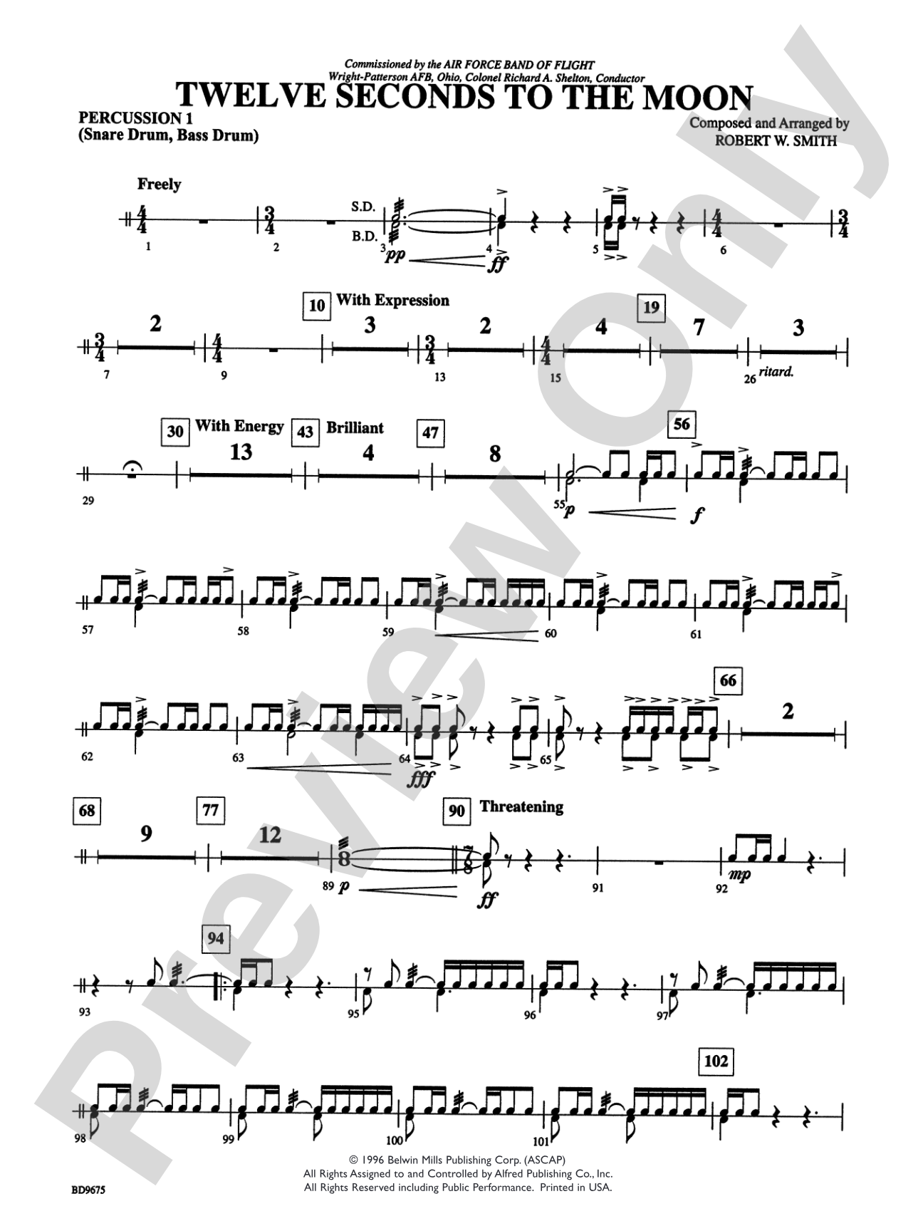 Twelve Seconds to the Moon: 1st Percussion