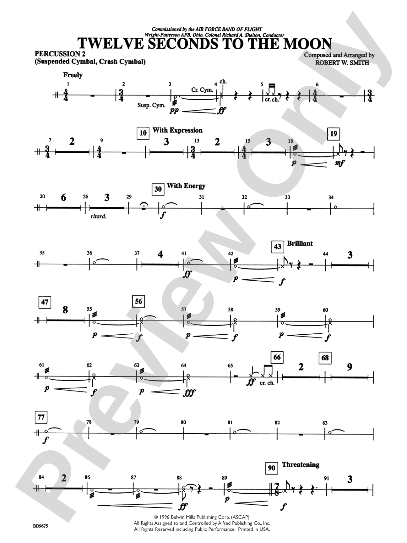 Twelve Seconds to the Moon: 2nd Percussion