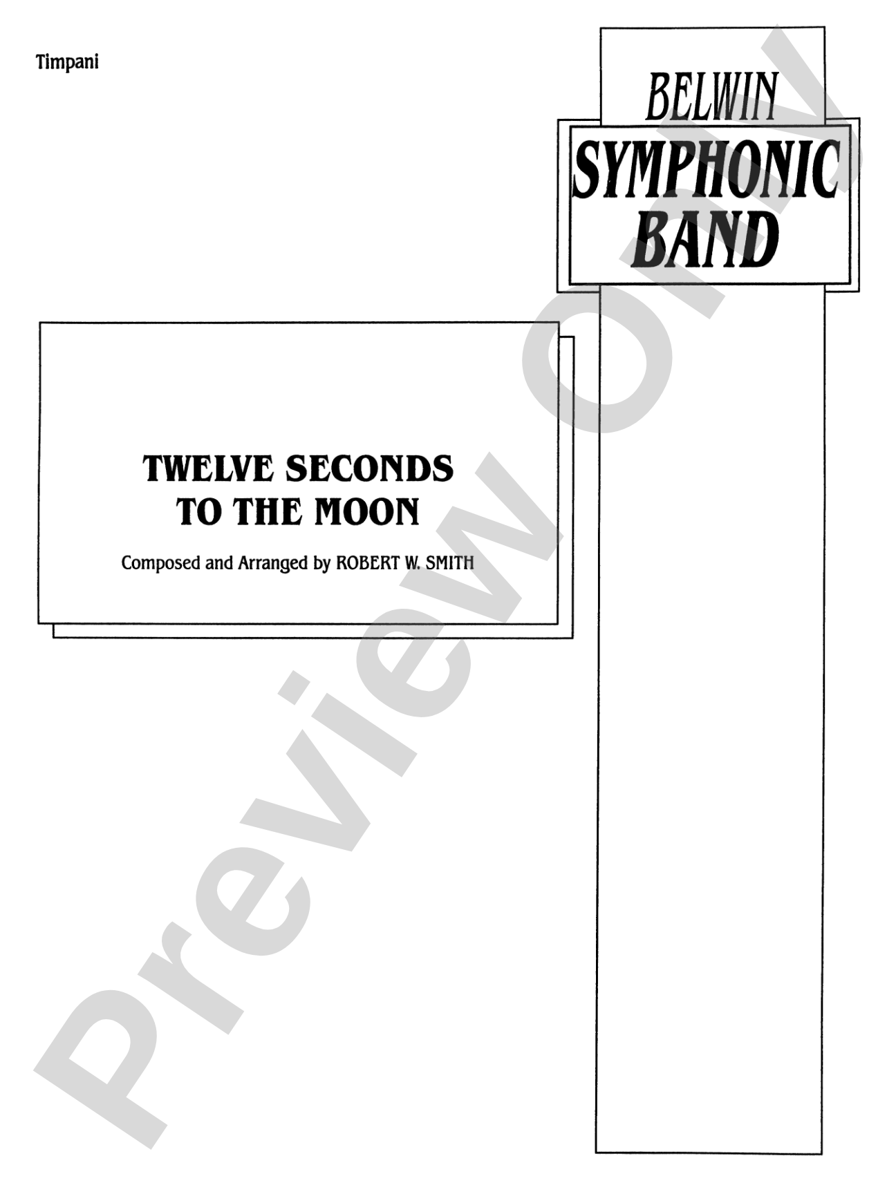 Twelve Seconds to the Moon: Timpani