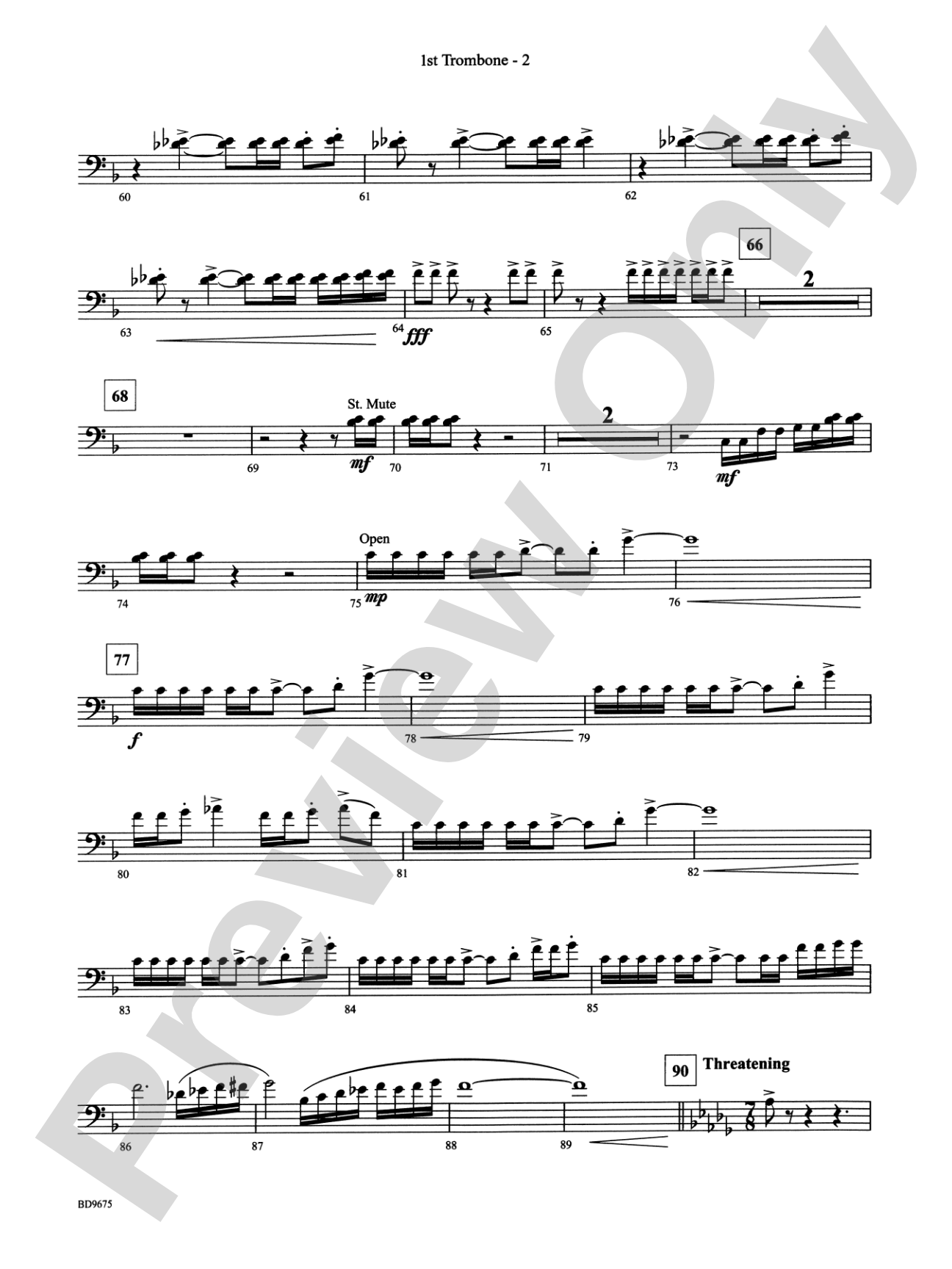 Twelve Seconds to the Moon: 1st Trombone
