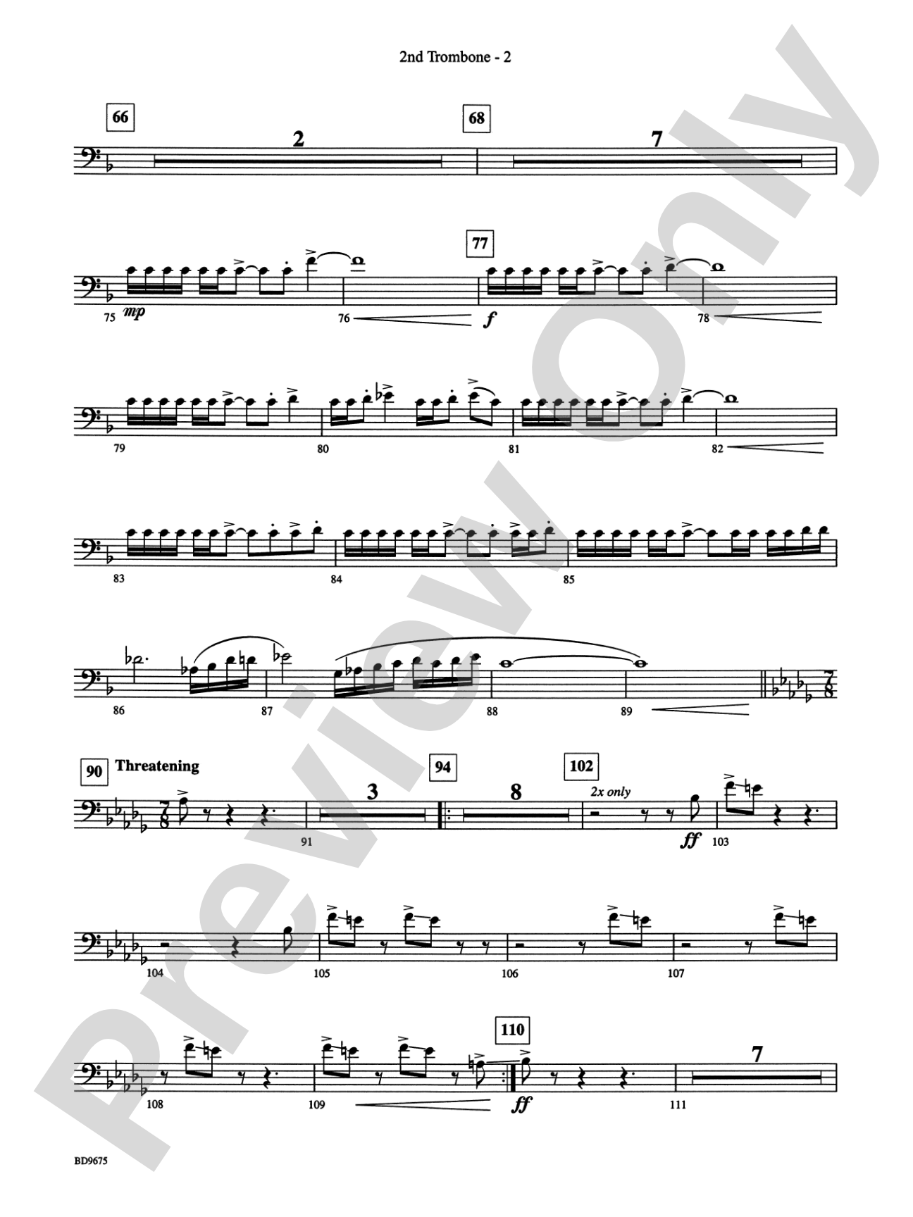 Twelve Seconds to the Moon: 2nd Trombone