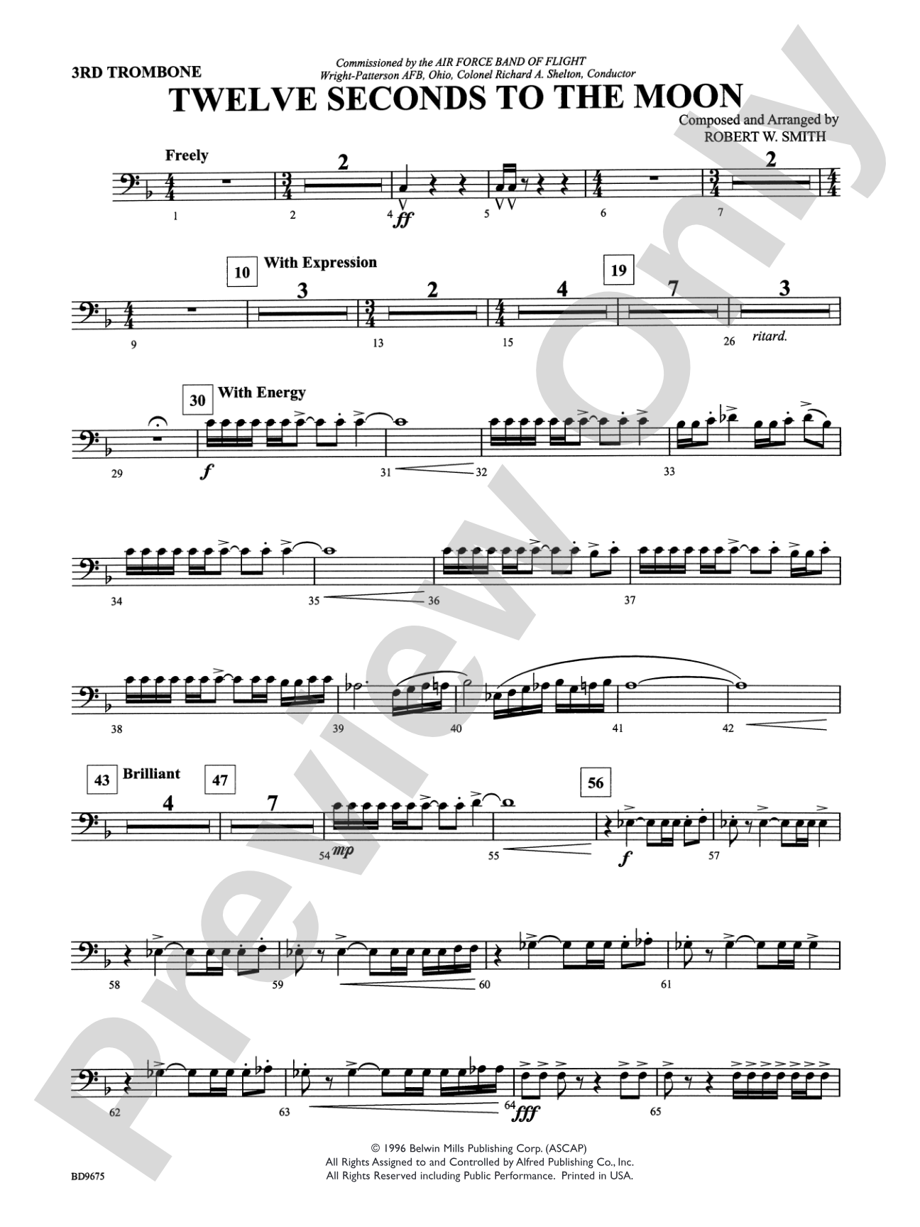 Twelve Seconds to the Moon: 3rd Trombone