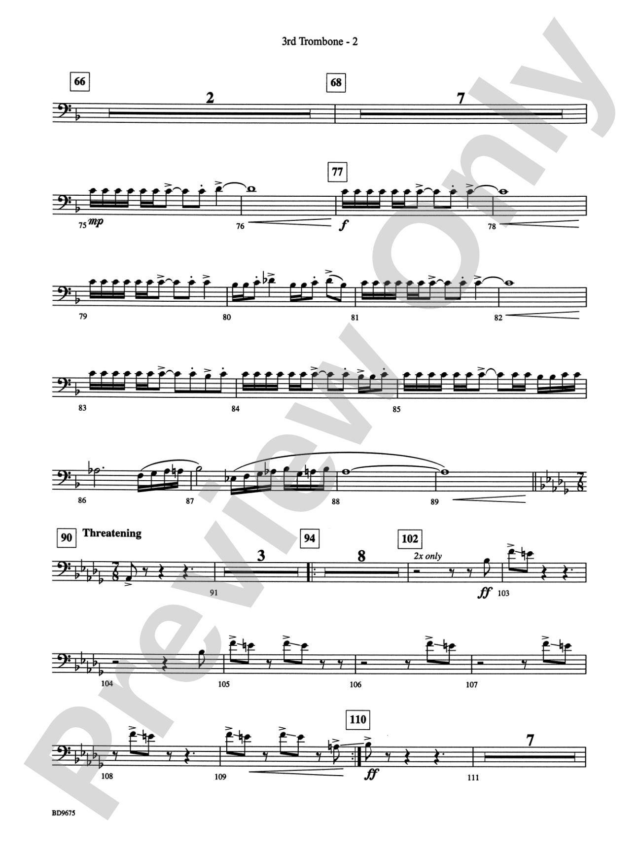 Twelve Seconds to the Moon: 3rd Trombone