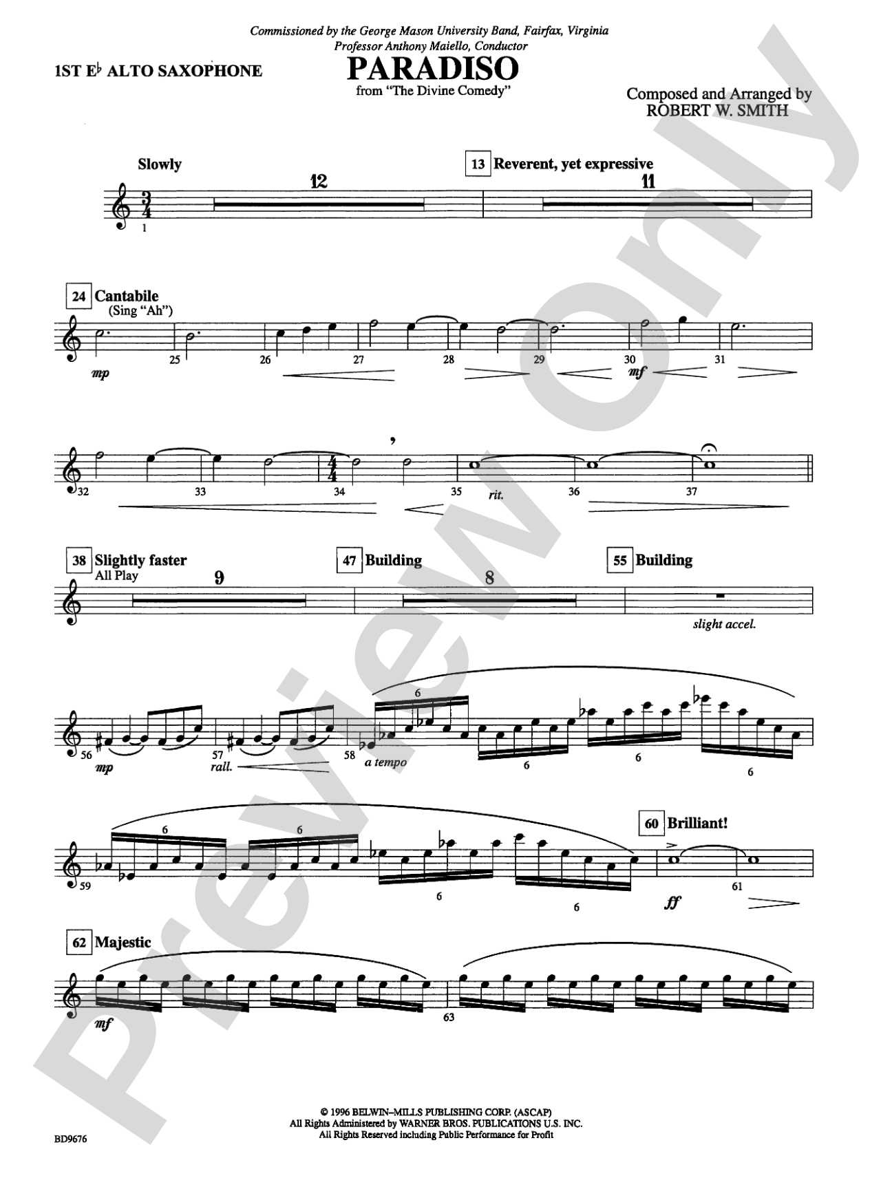 Paradiso: E-flat Alto Saxophone